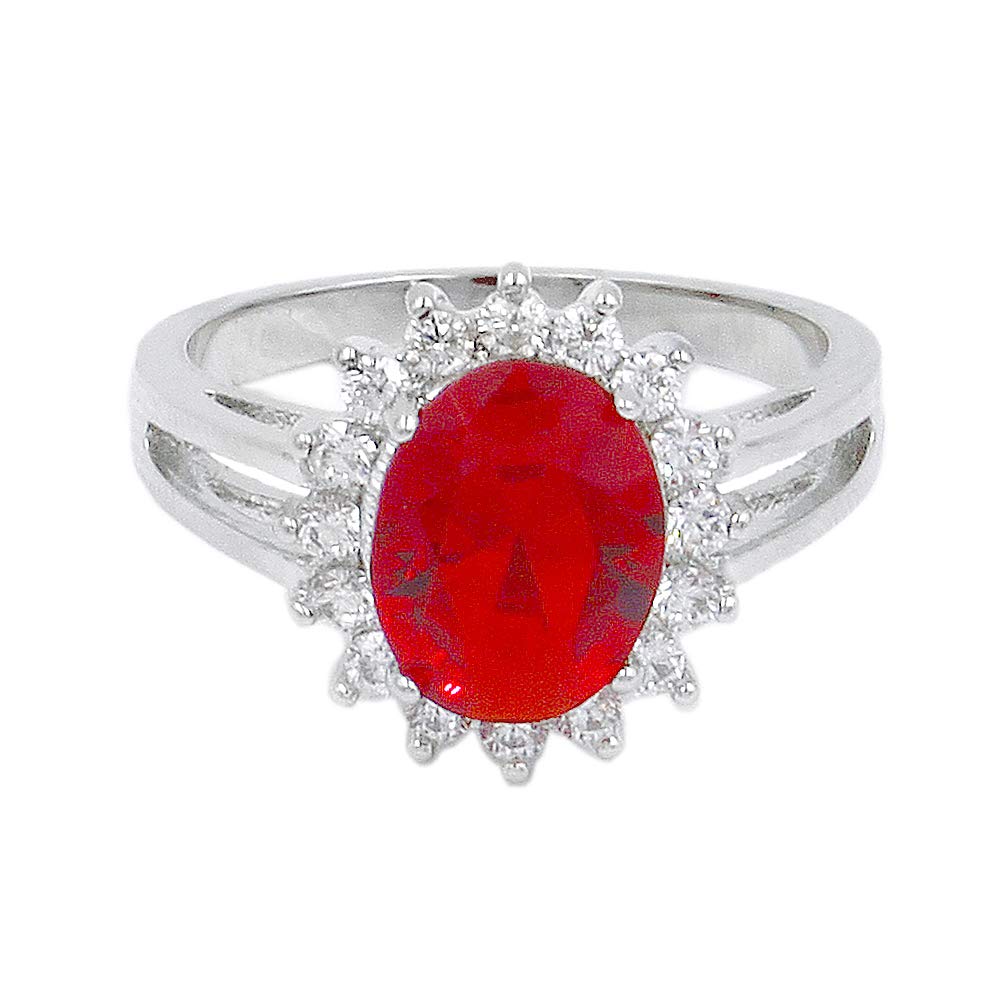 Luxury Oval CZ Engagement Ring for Women - Elegant Cocktail & Wedding Party Statement Jewelry - Size 5-10 - Perfect for Anniversary, Proposal & Special Occasions