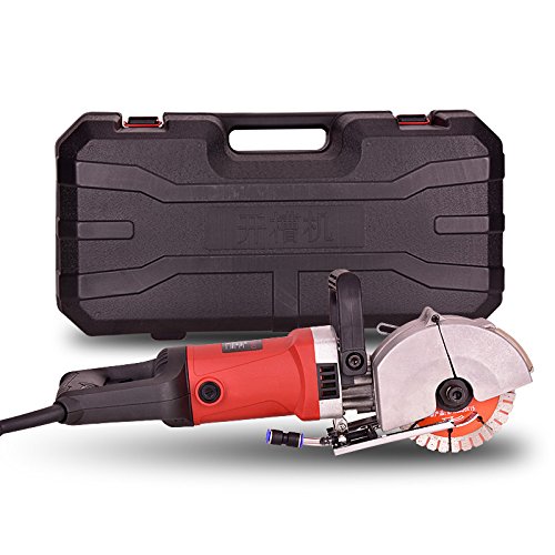 ELEOPTION 4KW 220V Electric Wall Chaser Machine - 40mm Wall Groove Cutting & Slotting Tool for Concrete, Brick & Stone - Perfect for Electrical Wiring, Plumbing & HVAC Installation