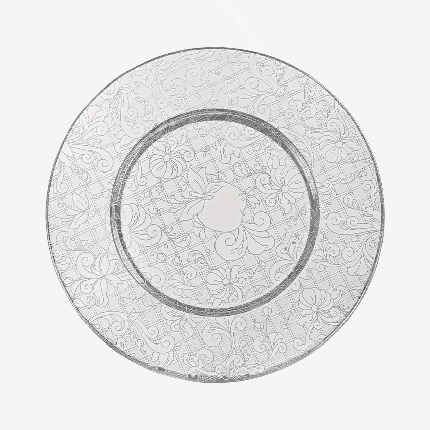 Christofle Jardin d'Eden Silver Plated Underplate - Elegant Tableware for Fine Dining & Special Occasions