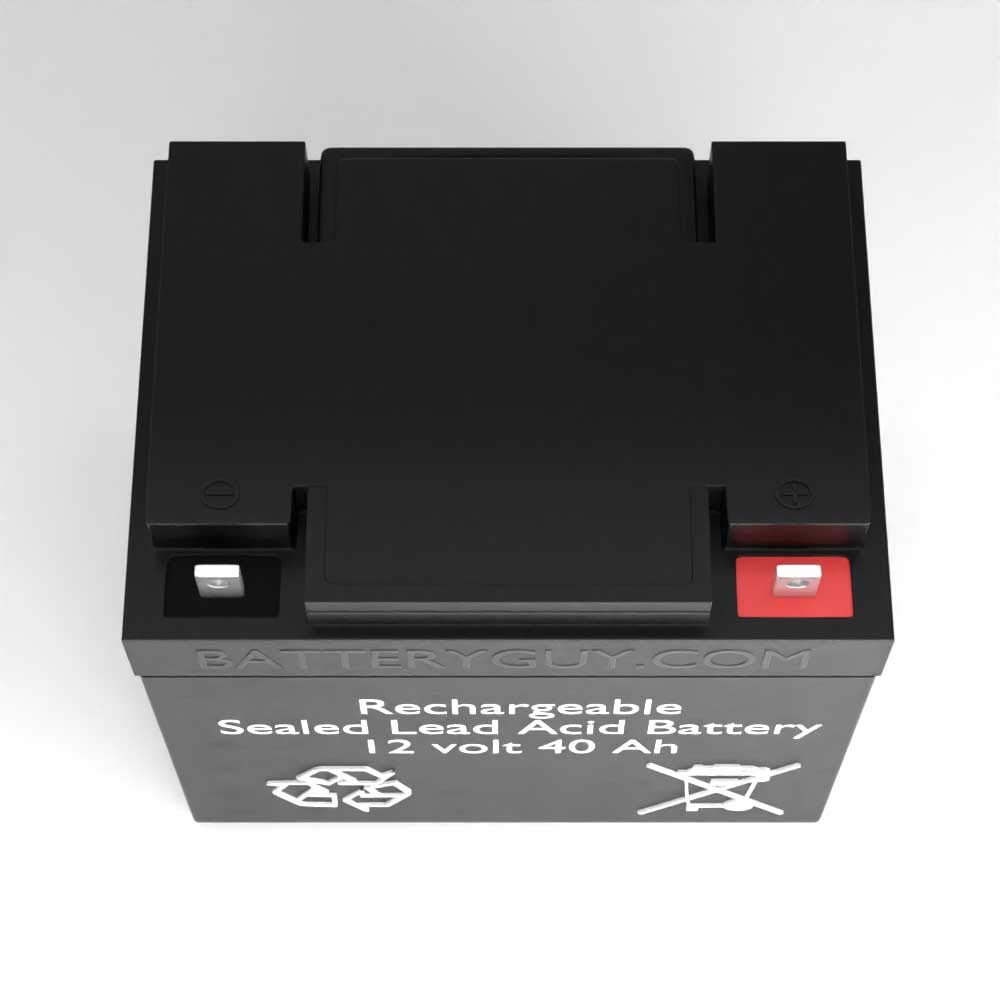 12V 40Ah SLA Replacement Battery - 2 Pack (Rechargeable, Compatible with 174-616) - Perfect for Power Wheels, Emergency Lights & Backup Power Systems