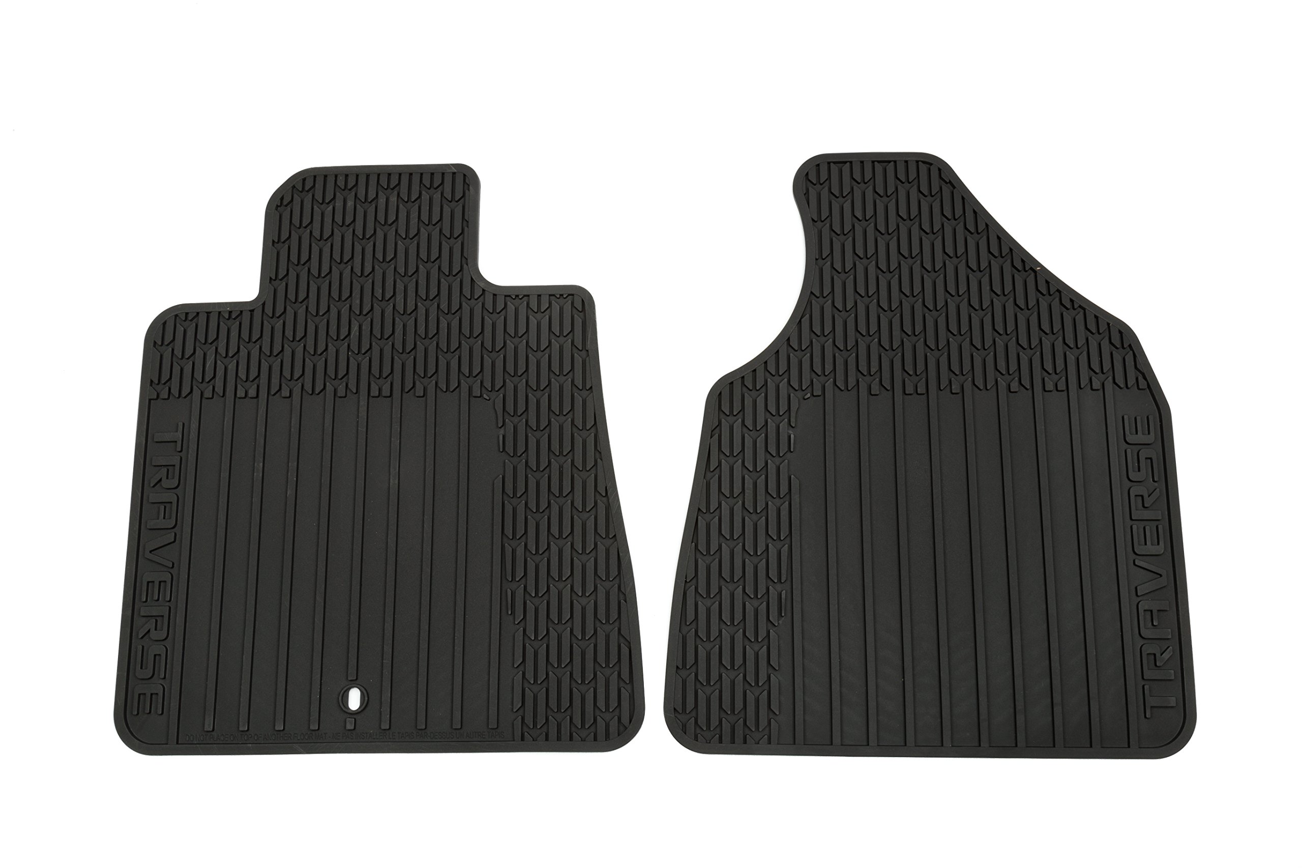 GM Accessories 22890016 Premium All-Weather Floor Mats for Traverse - Jet Black, Durable Protection for First Row Seats, Perfect for Off-Roading and Family Adventures