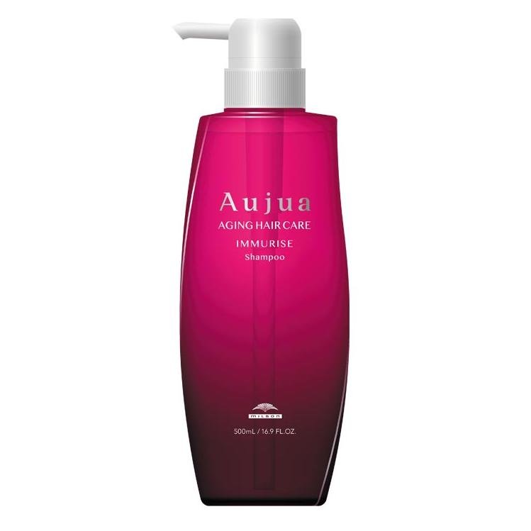 Milbon Aujua Immurise Shampoo 500g - Repairing & Anti-Aging Hair Care for Damaged Hair - Perfect for Daily Use & Salon Treatments