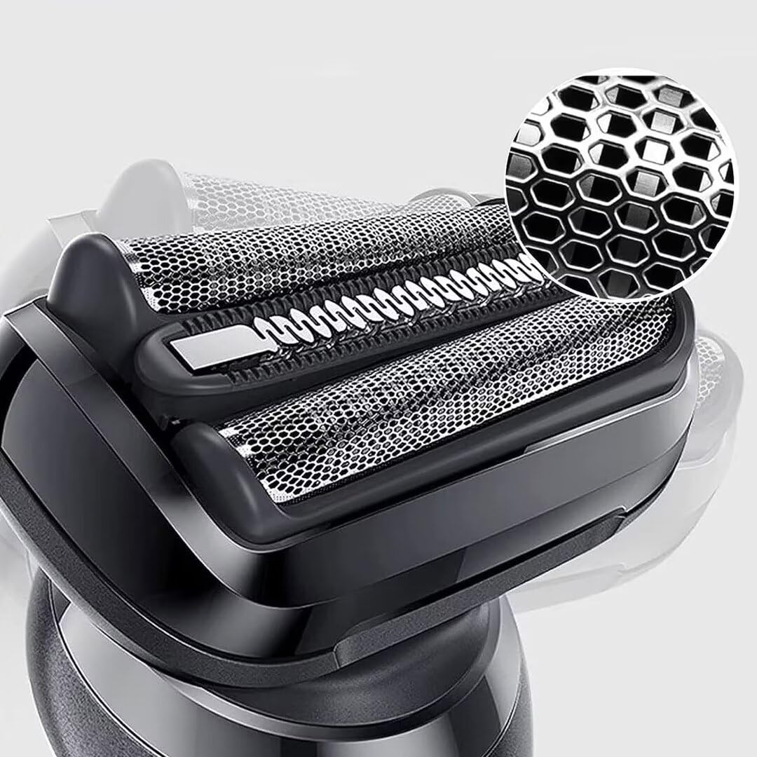 Upgraded 53B 6020s, 6040cs, 6075cc, 6072cc, 6090cc Replacement Shaver Heads for Braun Series 5 & 6 Electric Shavers - Compatible with All Generations - Perfect for Travel, Home, and Daily Grooming