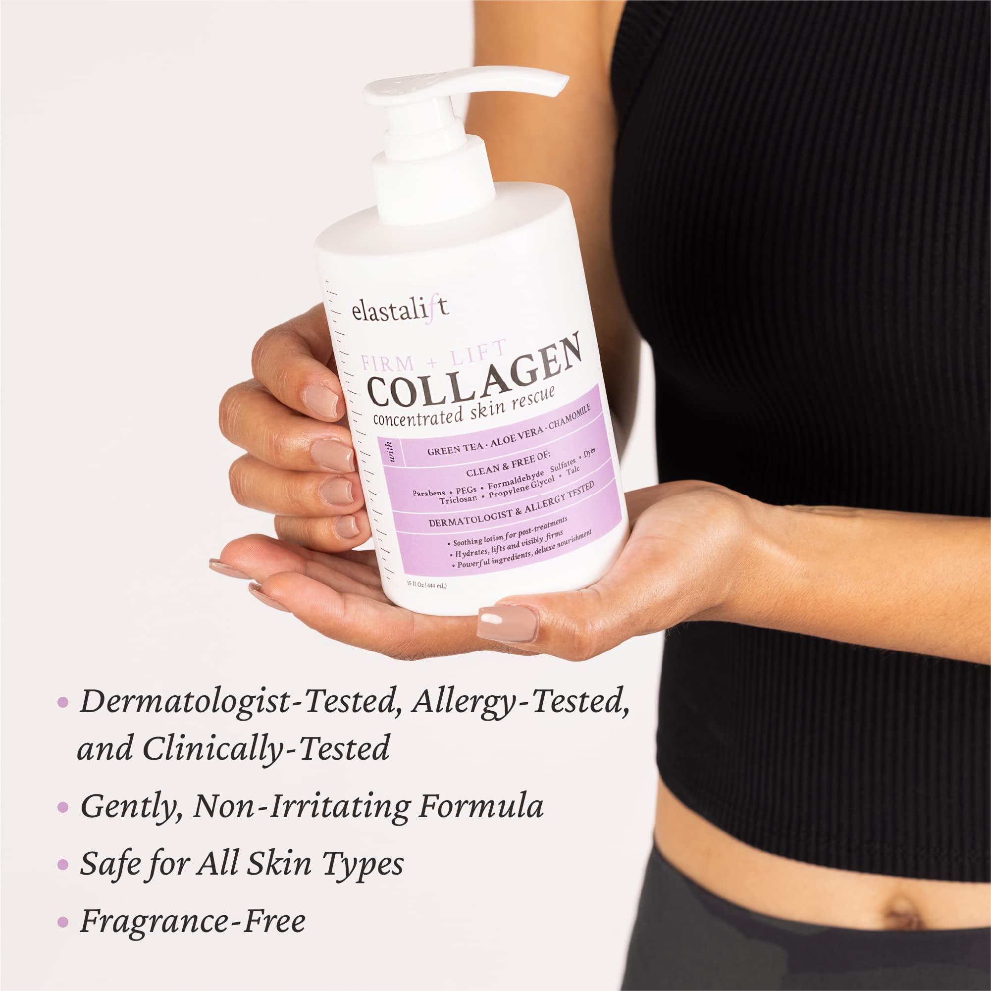 Elastalift Collagen Serum & Body Cream Set - Anti-Aging Face Moisturizer & Skin Tightening Lotion for Sagging Skin - Lift, Plump & Firm Skin Care Bundle (2PC) | Perfect for Daily Skincare Routine & Nighttime Hydration