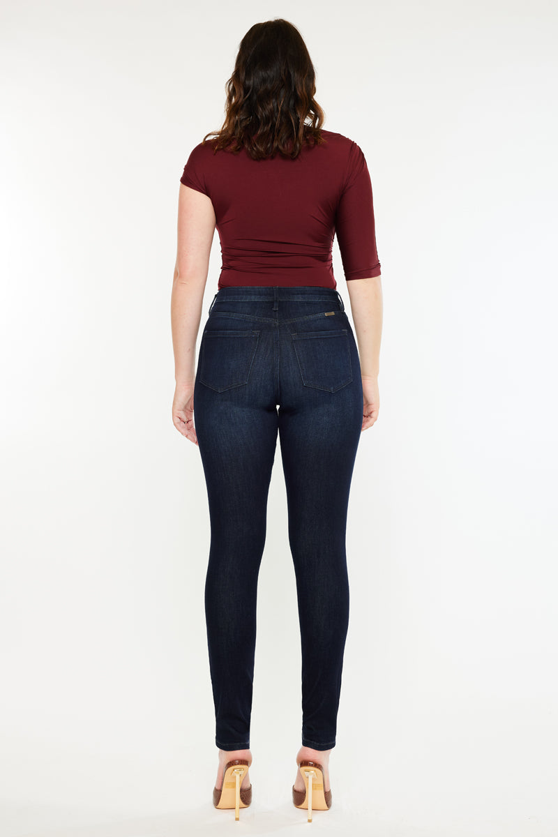 Effie Essentials High Rise Skinny Jeans for Women - Curvy Fit Stretch Denim Pants - Perfect for Casual Wear, Office & Night Out