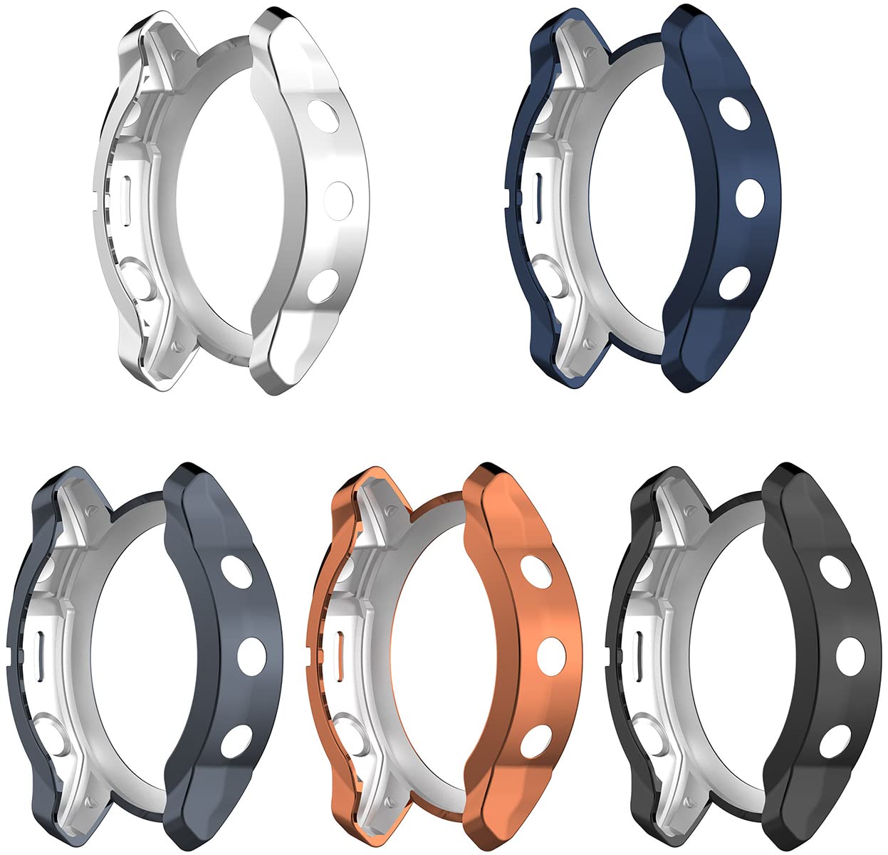 Premium Tempered Glass Screen Protector for Garmin Fenix 7/Fenix 7 Solar/Fenix 7 Sapphire Solar - Anti-Scratch, Bubble-Free Smartwatch Accessory (5 Color Options) - Perfect for Outdoor Sports, Hiking & Daily Wear Protection