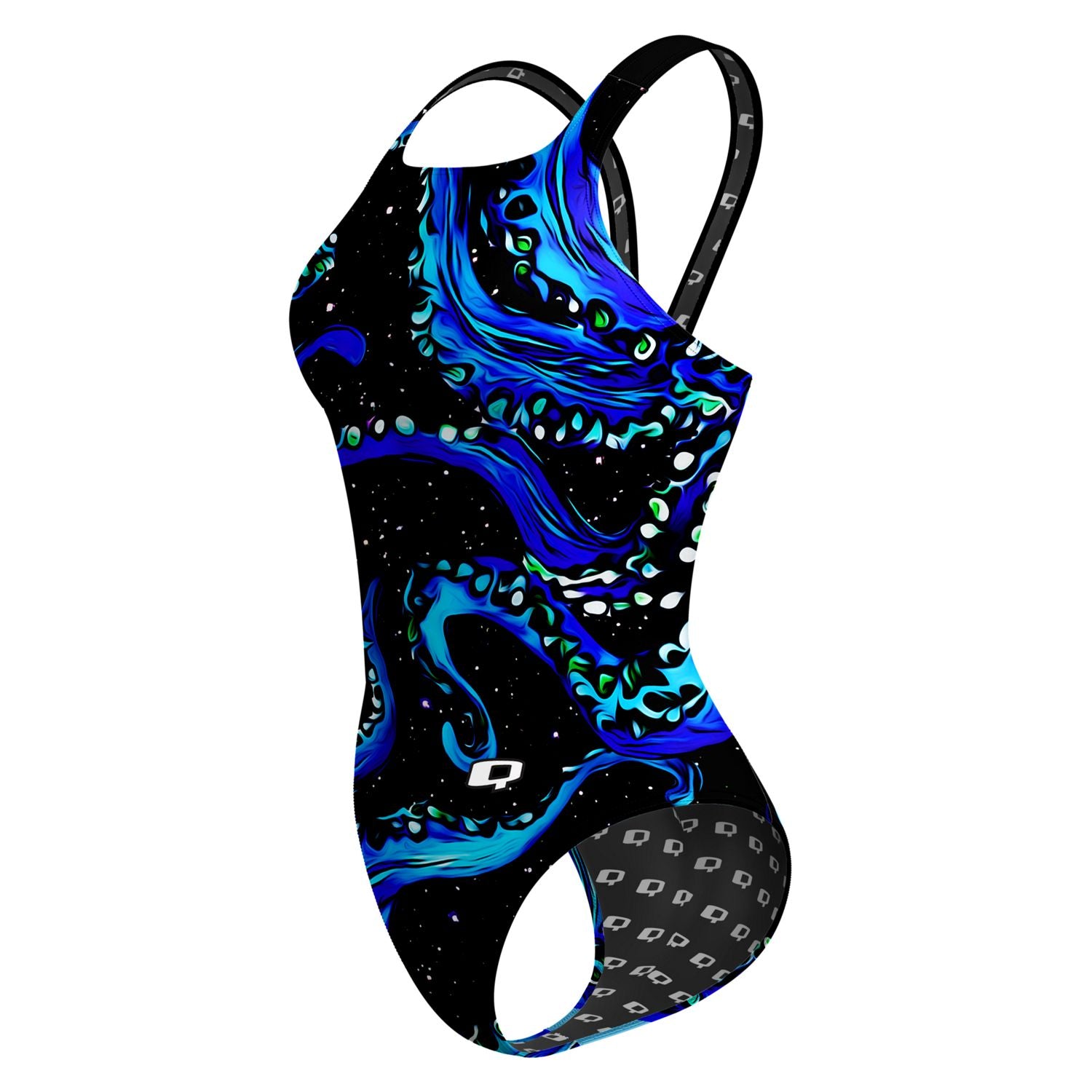 Tentacle Tickles Classic Strap Swimsuit - Sexy One Piece Bathing Suit for Women, Perfect for Beach Vacation & Pool Party