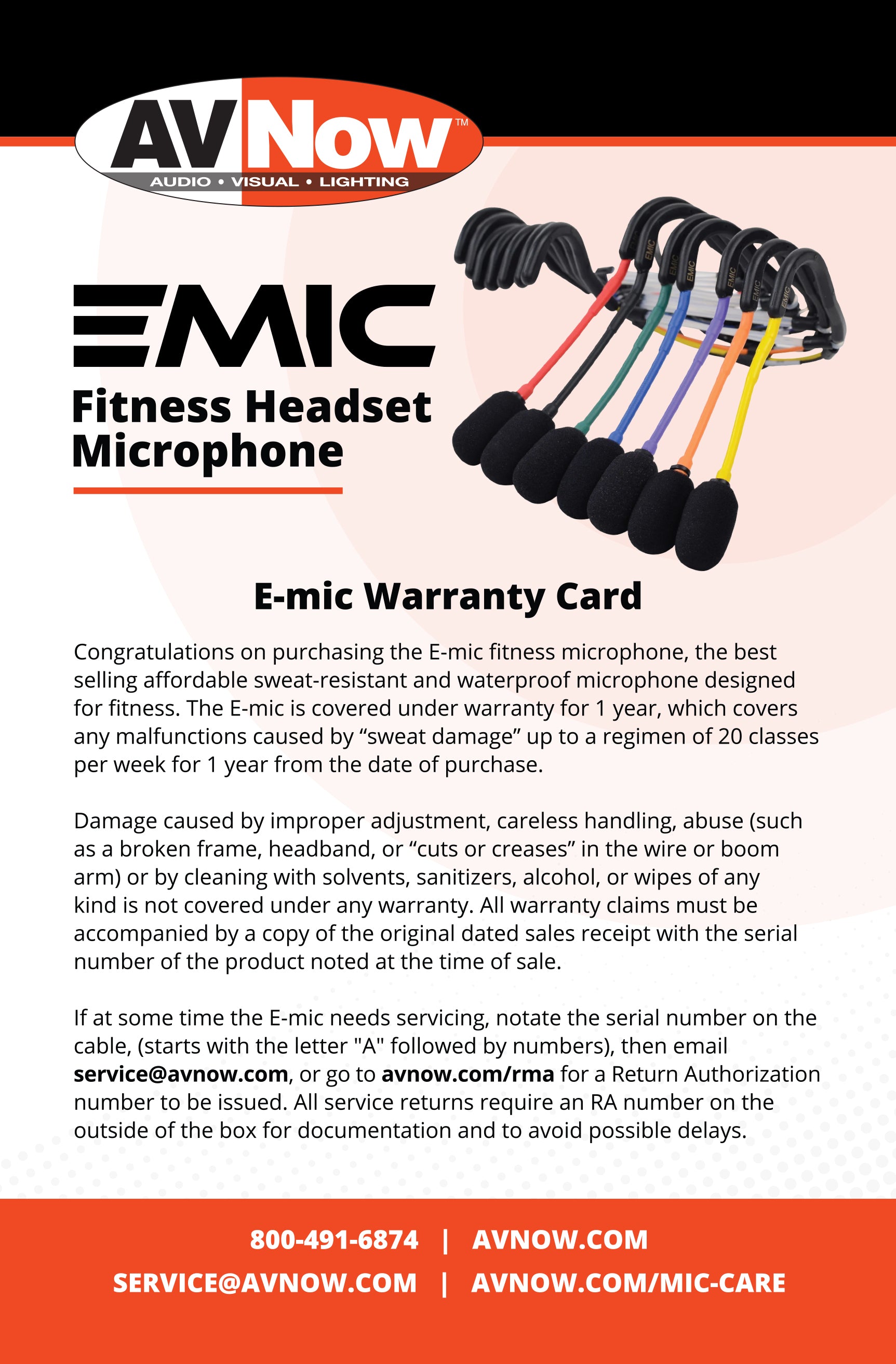 Fitness Audio U Series Heavy Duty Wireless Headset System Bundle with 2 EMic Microphones - Ideal for Gyms, Studios & Group Workouts