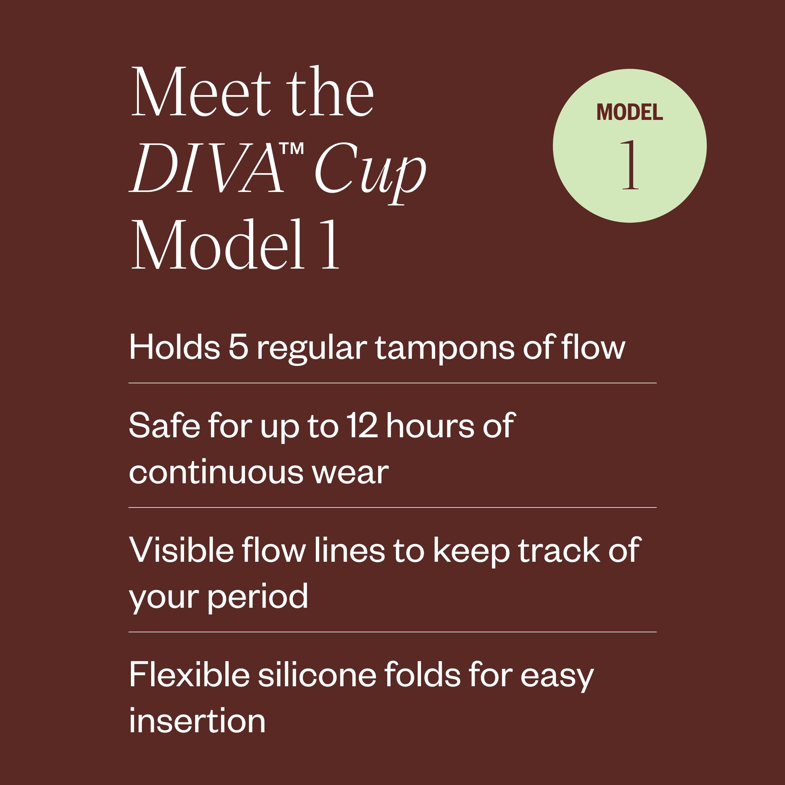 DivaCup Menstrual Cup for Women - Reusable & Leak-Free Period Cup - BPA Free Feminine Hygiene Product with DivaWash Cleanser - Ideal for Active Lifestyles, Travel & Eco-Friendly Period Care