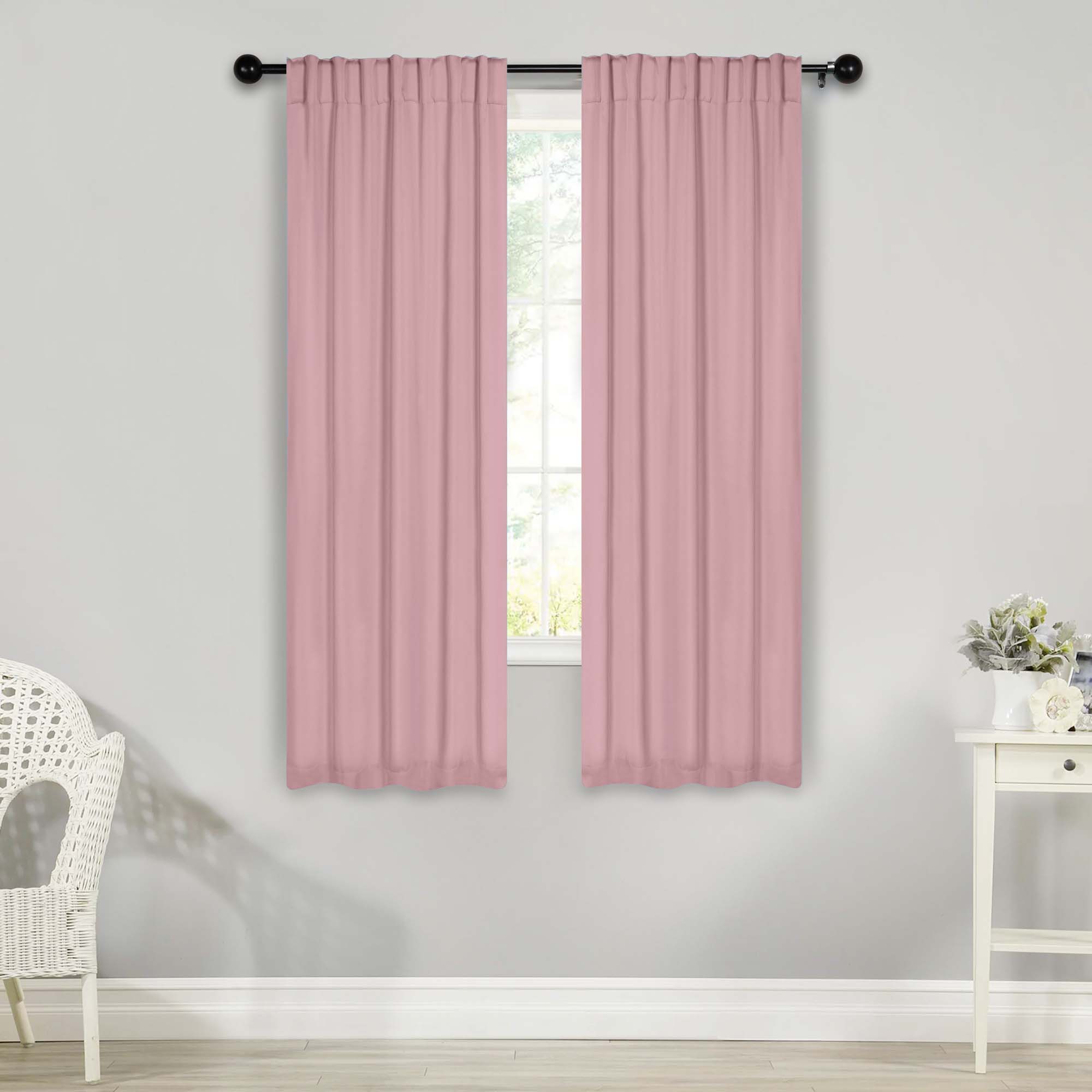 Blackout Curtains for Bedroom - Solid Room Darkening Thermal Insulated Drapes, Set of 2 Panels - Perfect for Nursery, Home Theater & Light Sleepers