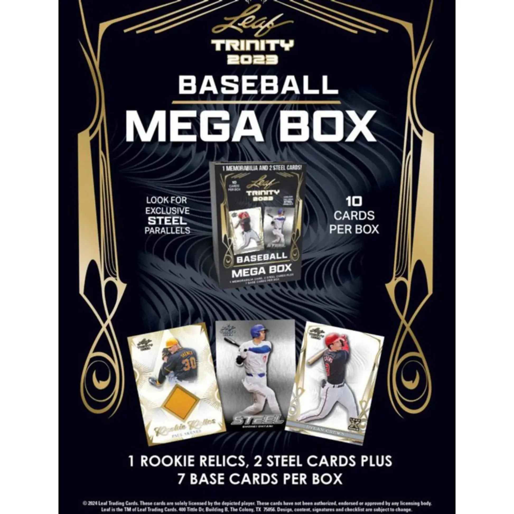 2023 Leaf Trinity Baseball Mega Box - Exclusive Trading Cards Collection for Collectors & Fans - Perfect for Sports Memorabilia, Gifts & Investment