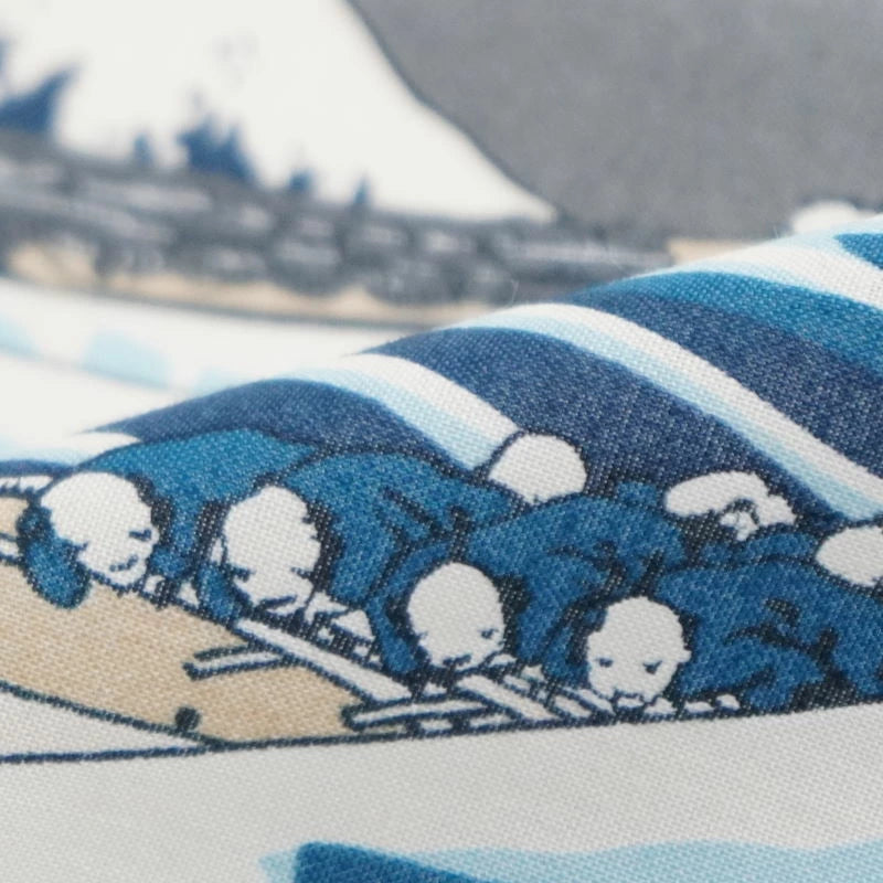 Authentic Kyo Yuzen Dyed Tenugui Towel - The Great Wave off Kanagawa Japanese Hand Towel | Handmade in Kyoto, Japan | Perfect for Home Decor, Gift & Traditional Japanese Culture Lovers
