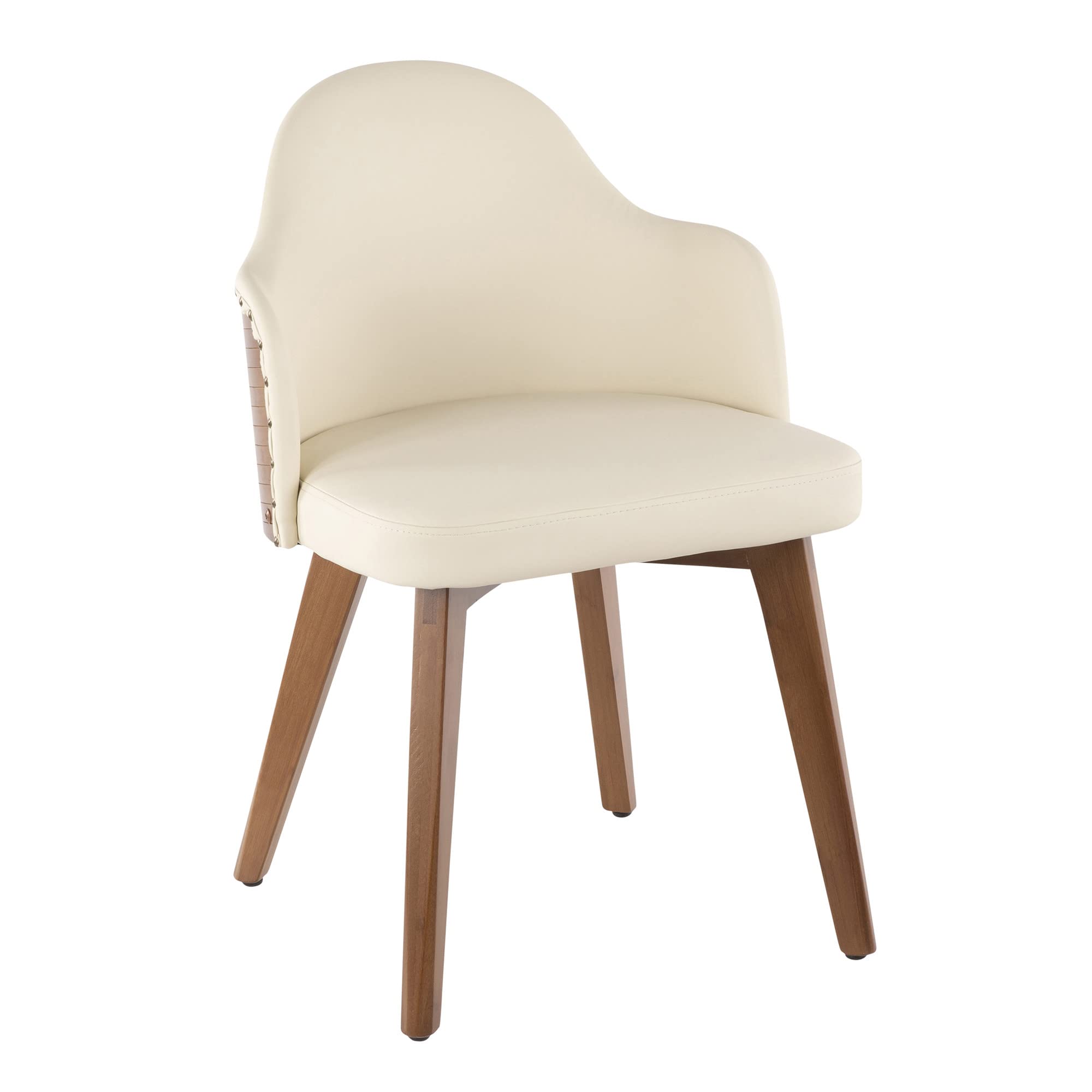 LumiSource Ahoy Mid-Century Modern Upholstered Dining Chair - Stylish Kitchen & Dining Table Chairs for Home & Restaurant Use