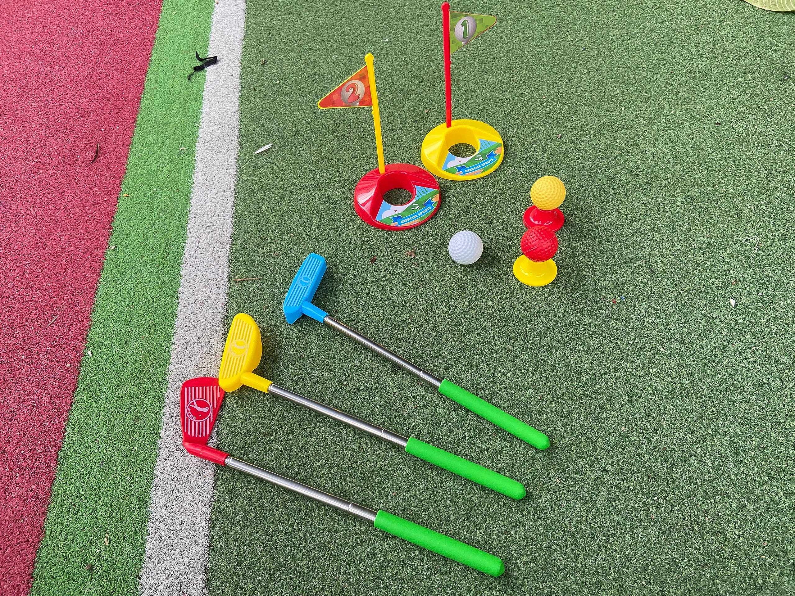 Best Kids Golf Set for Toddlers - 12 Mini Golf Balls, Outdoor Sports Toy Set for Children - Perfect for Backyard Play, Birthday Gifts & Family Fun Activities