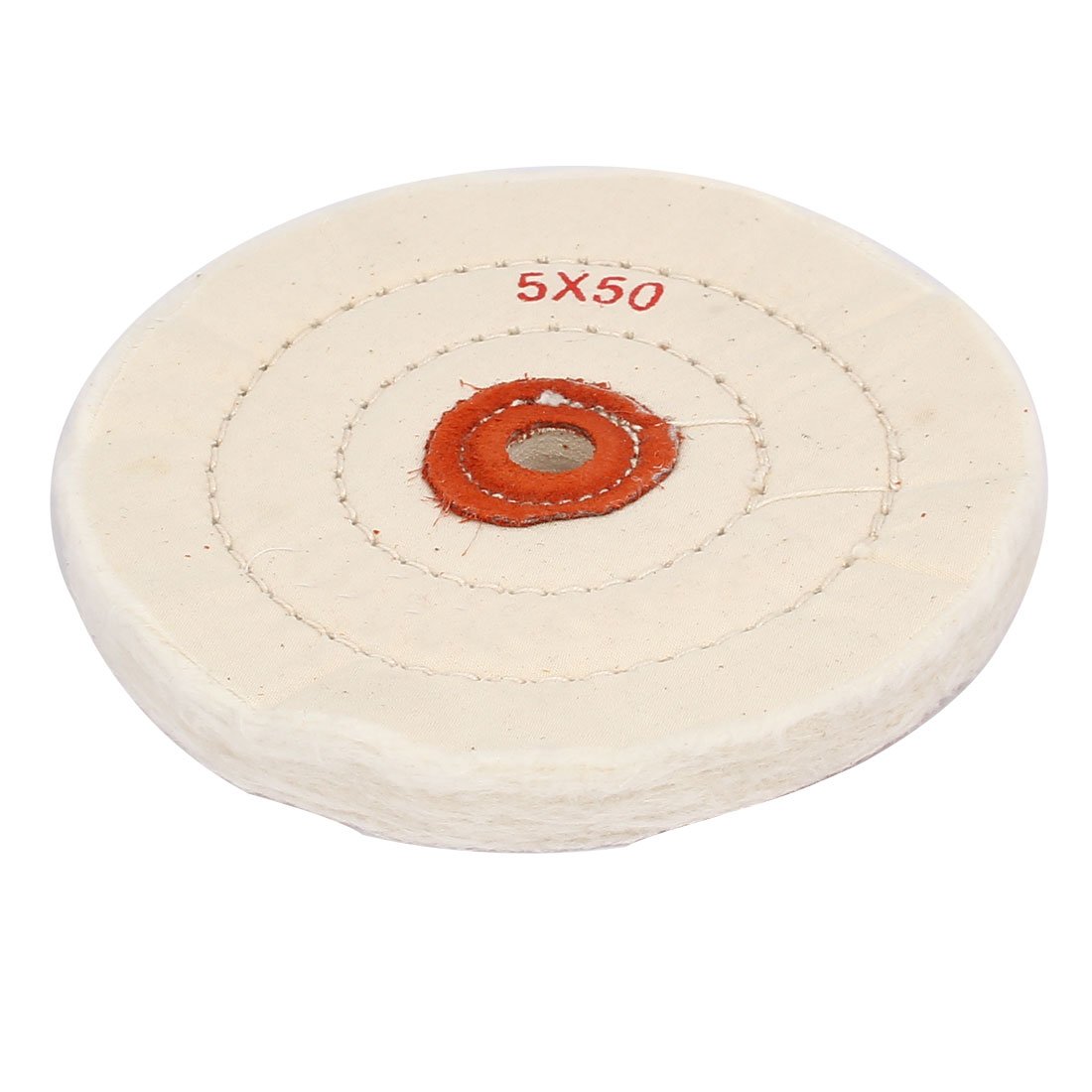 IIVVERR 50-Ply 5mm Hole Round Polishing Buffing Cloth Wheel for Grinder - White | Metal, Wood & Jewelry Polishing Tool for DIY & Professional Use