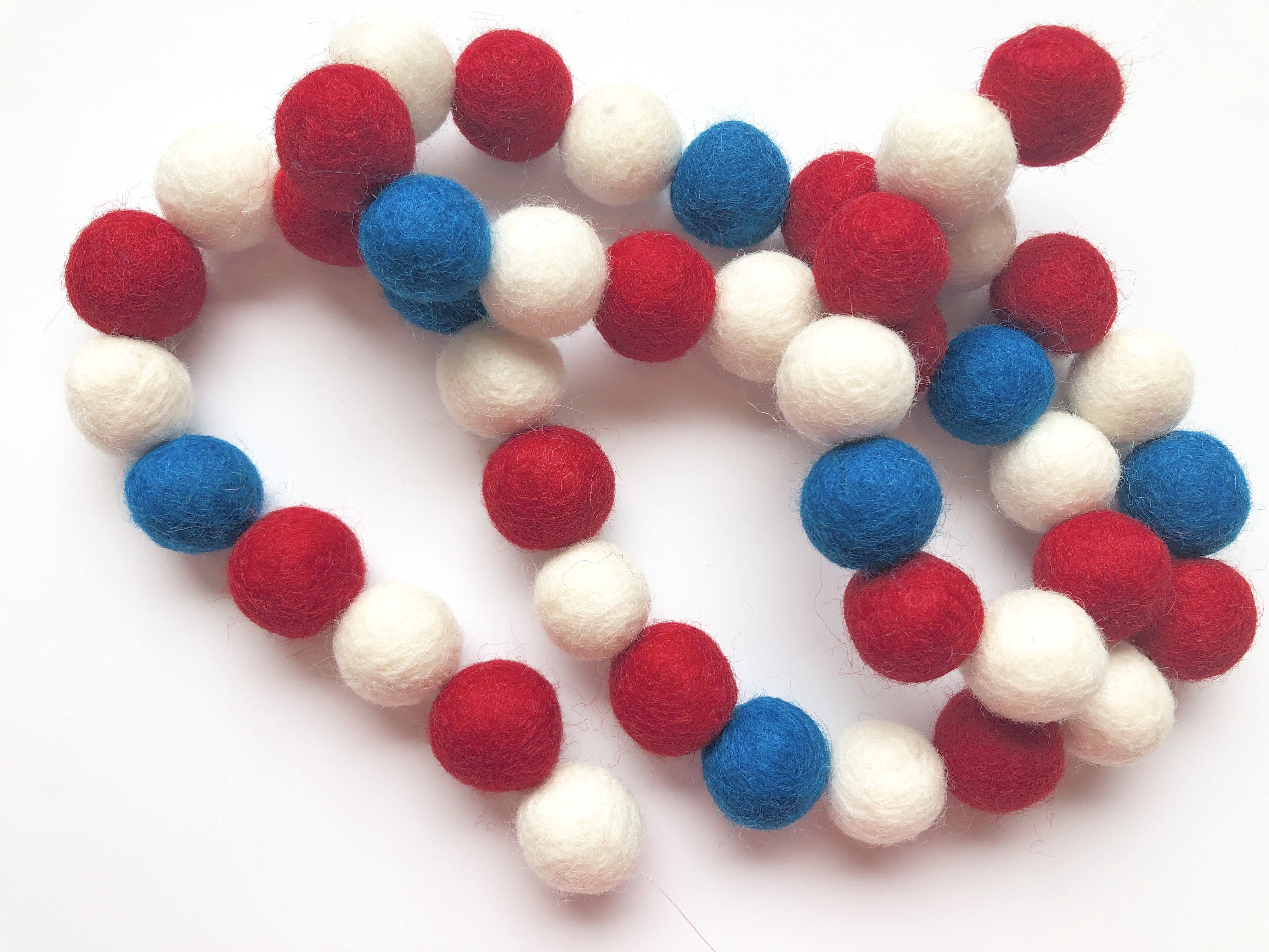 American Flag Garland - Patriotic Bunting for 4th of July Decorations, Memorial Day & Outdoor Party Decor | USA Flag Themed Party Supplies