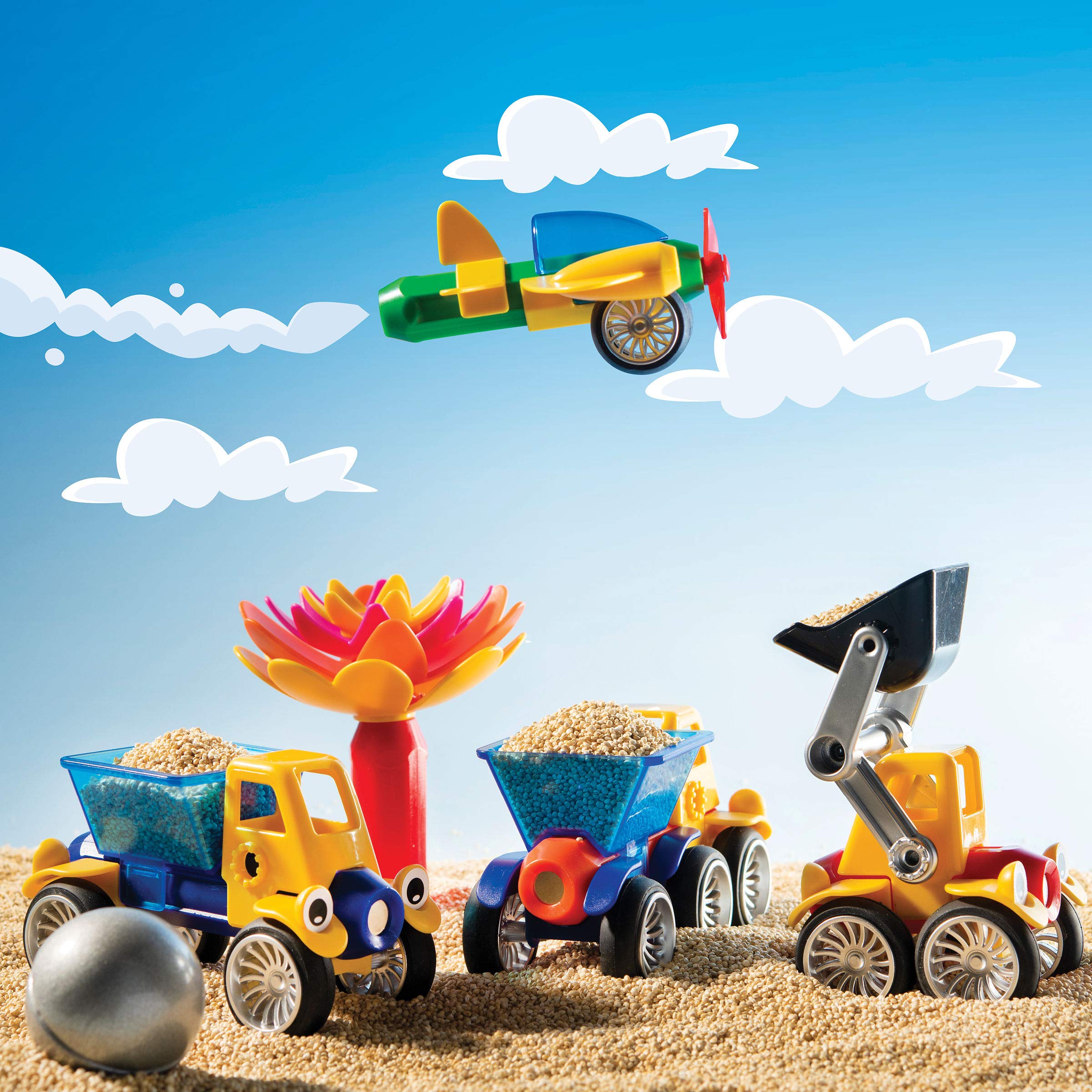 Play Brainy Magnetic Toy Cars Set for Kids - 42-Piece STEM Learning Toys for Toddlers & Preschoolers | Montessori Educational Building Blocks for Fine Motor Skills & Creativity | Perfect for Classroom, Home Play & Travel Activities