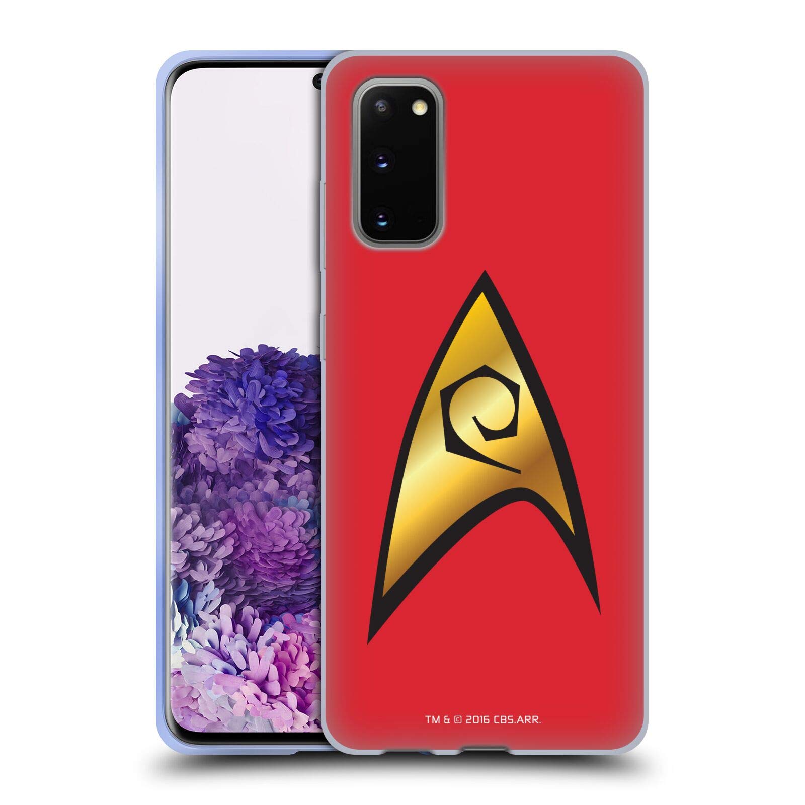 Officially Licensed Star Trek TOS Operations Solo Uniform & Badge Soft Gel Case for Samsung Galaxy S20/S20 5G - Perfect for Trekkies, Cosplay & Sci-Fi Conventions