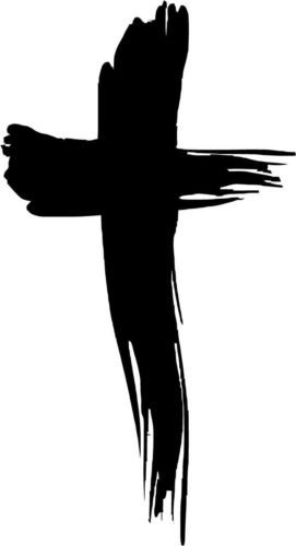 Custom Painted Cross Vinyl Decal Sticker - Waterproof Die-Cut Decals for Car Windows, Walls, Laptops, MacBooks, Tool Boxes & Smooth Surfaces | Perfect for Car Decor, Home Office, Personalizing Devices & Gift Giving