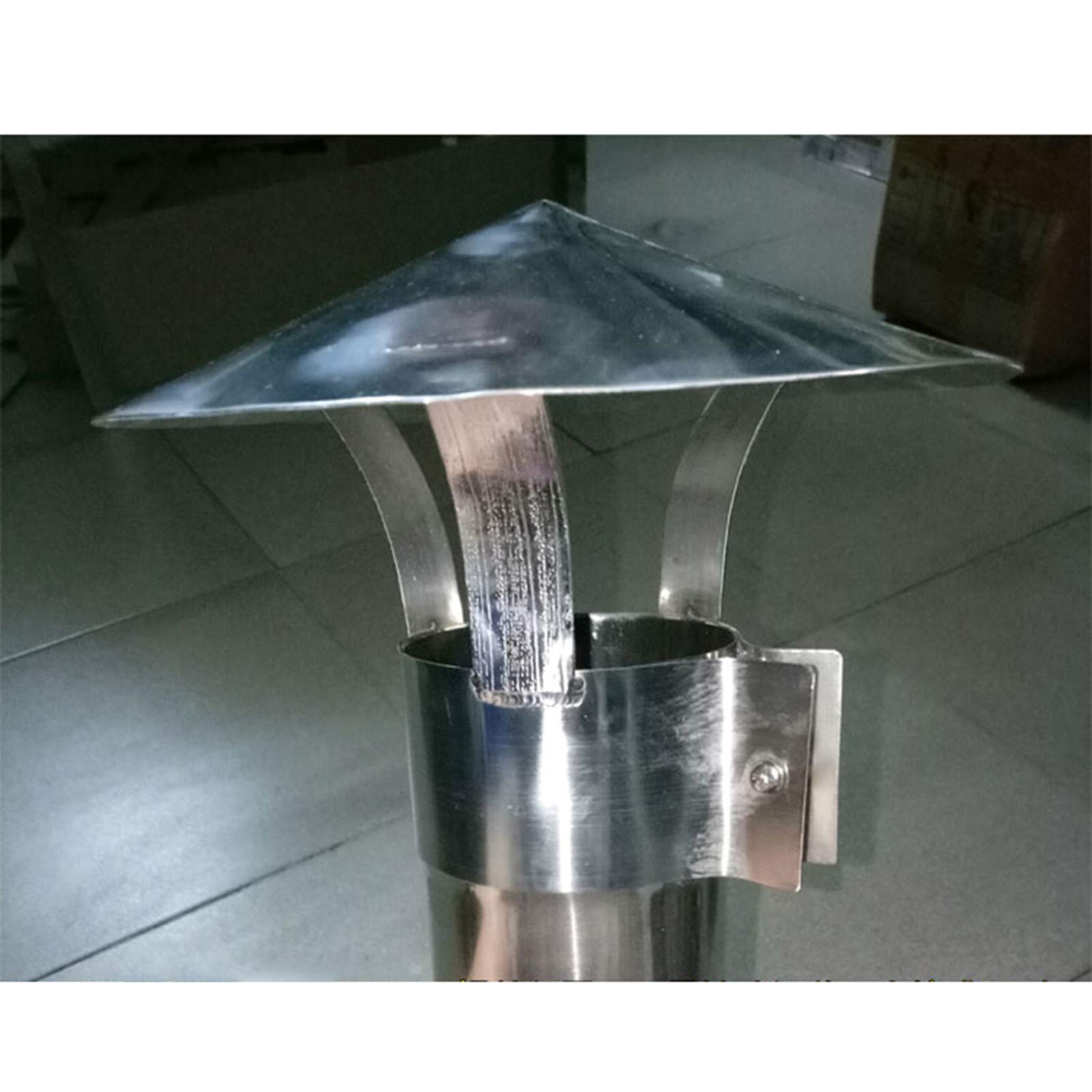 Stainless Steel Chimney Flue Cowl - 219mm Rain & Snow Cover Protector Cap for Pipe Fitting - Durable Weatherproof Roof Vent Pipe Cover for Home, RV & Outdoor Use