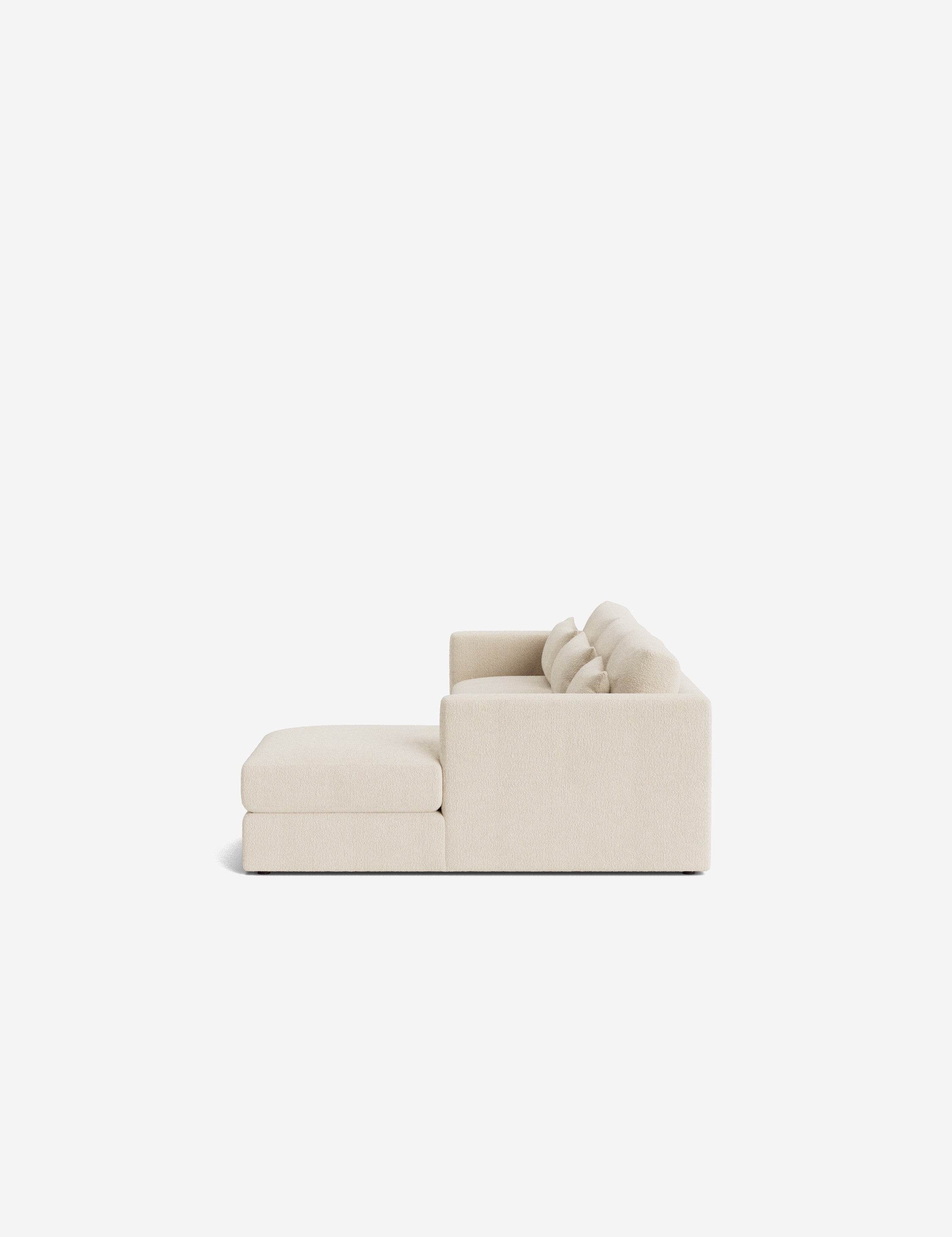 Durham Chaise Sectional Sofa - Modern L-Shaped Couch with Chaise Lounge, Upholstered Fabric, Comfortable Living Room Furniture for Small Spaces | Perfect for Apartments, Condos & Family Gatherings