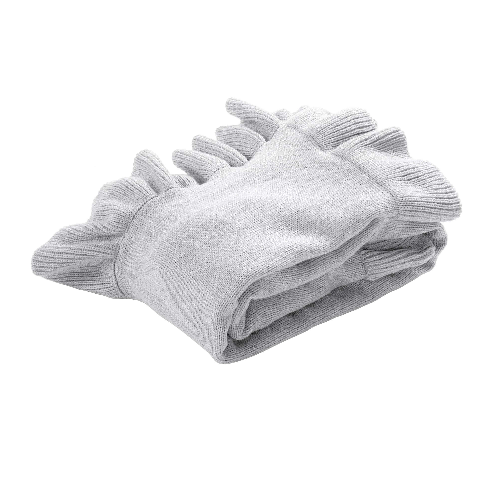 Reyna Soft Knitted Ruffle Throw Blanket - Cozy & Lightweight Knit Bedspread for Couch, Sofa, Bed - Perfect for Living Room, Bedroom & Home Decor