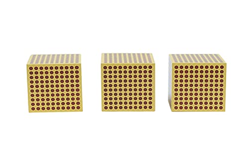 Montessori Math Toys - Wooden Cubes for Kids 2-8, Preschool Learning for Home & Classroom