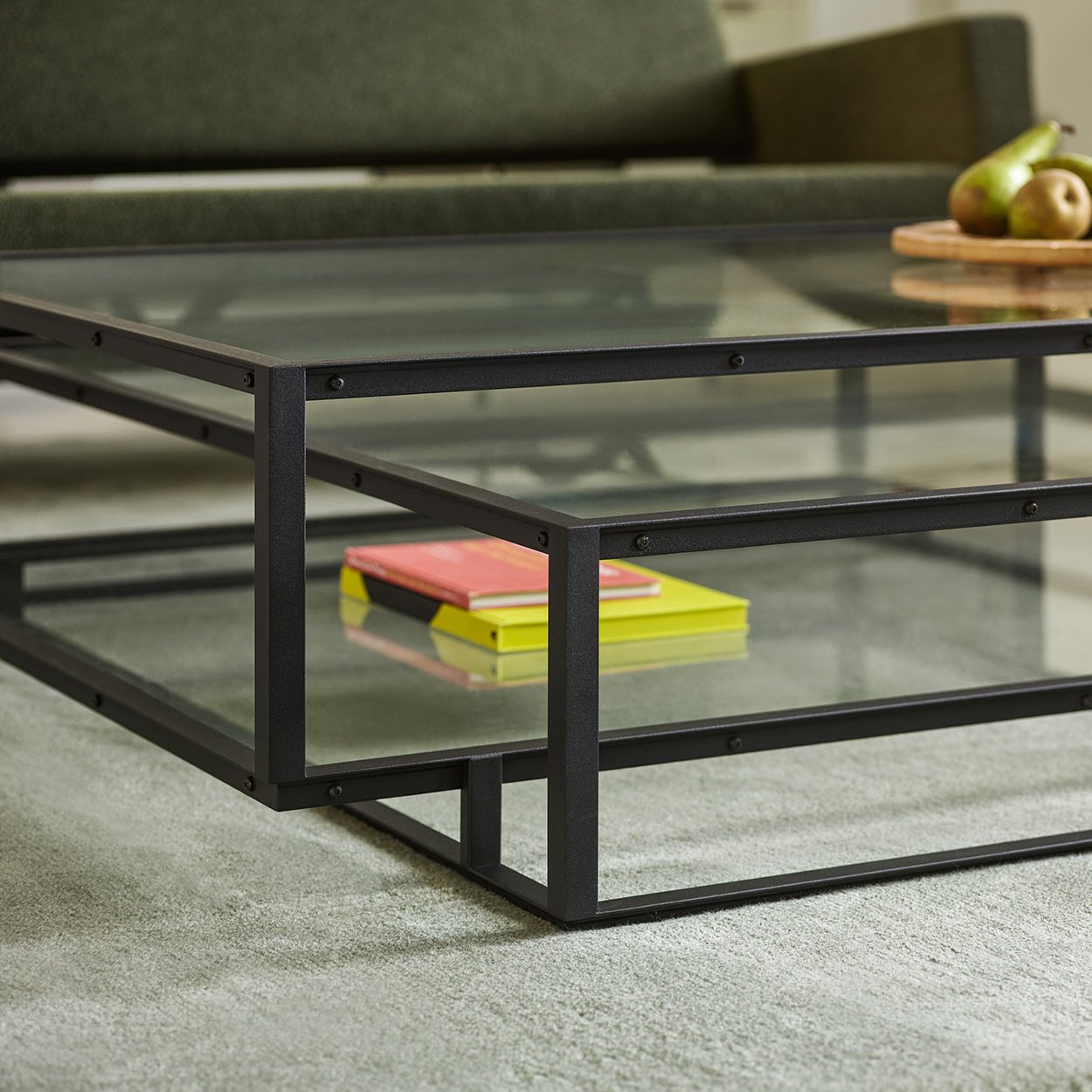 Modern Tangled Square Coffee Table by Spectrum Design - Stylish & Functional Centerpiece for Living Room, Lounge, or Office Decor