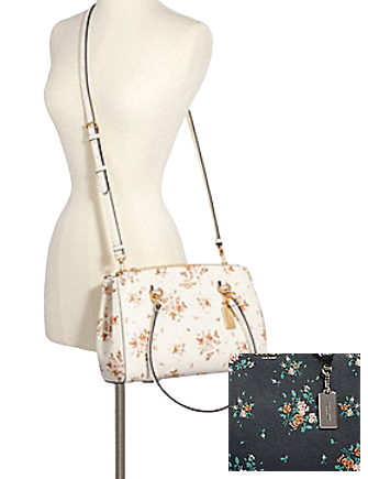 Coach Etta Carryall Handbag with Rose Bouquet Print - Stylish Crossbody Purse for Women, Perfect for Work, Travel & Everyday Use
