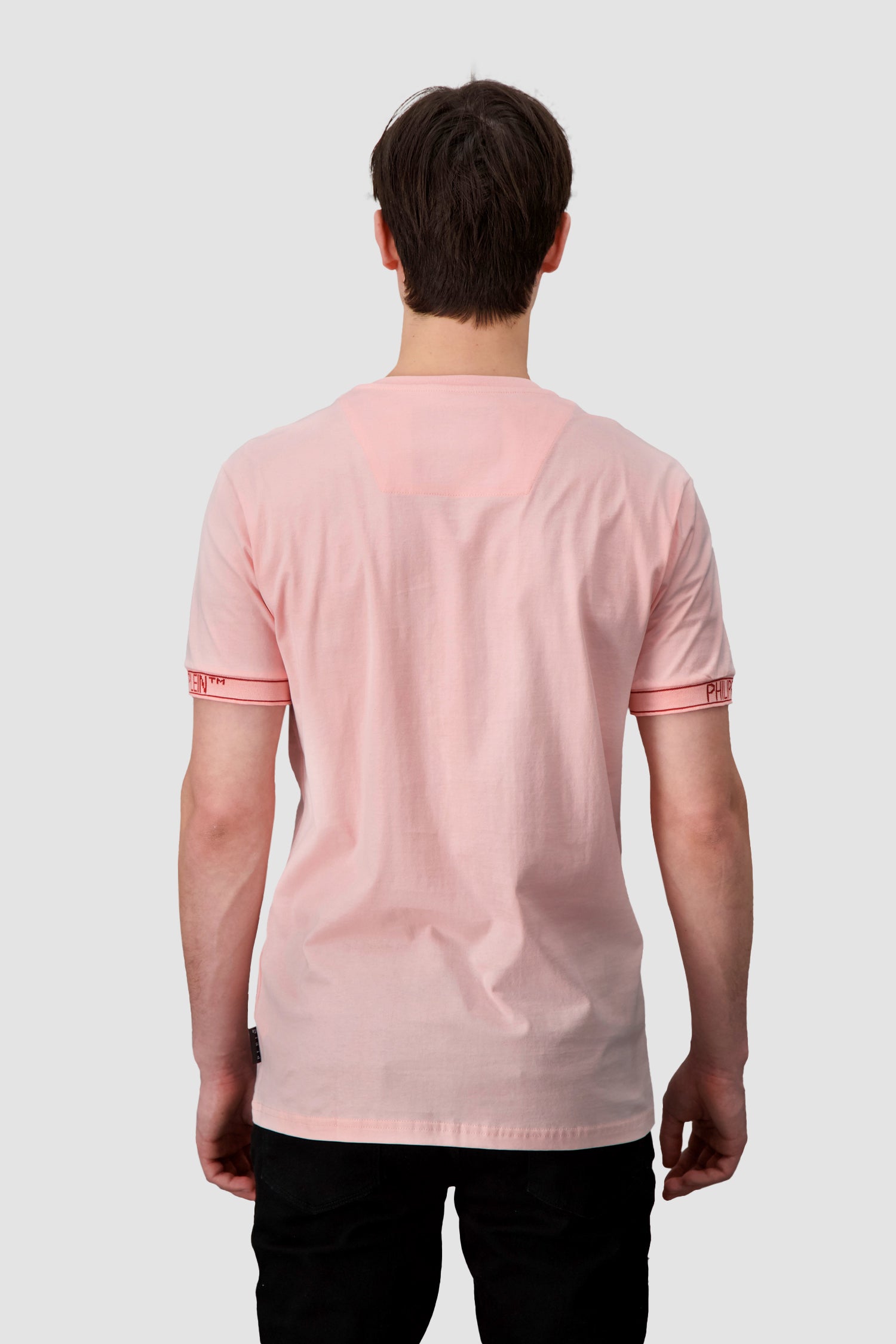 Philipp Plein Rose Pink V-Neck Short Sleeve T-Shirt for Women - Casual Summer Fashion Top for Outfits & Streetwear