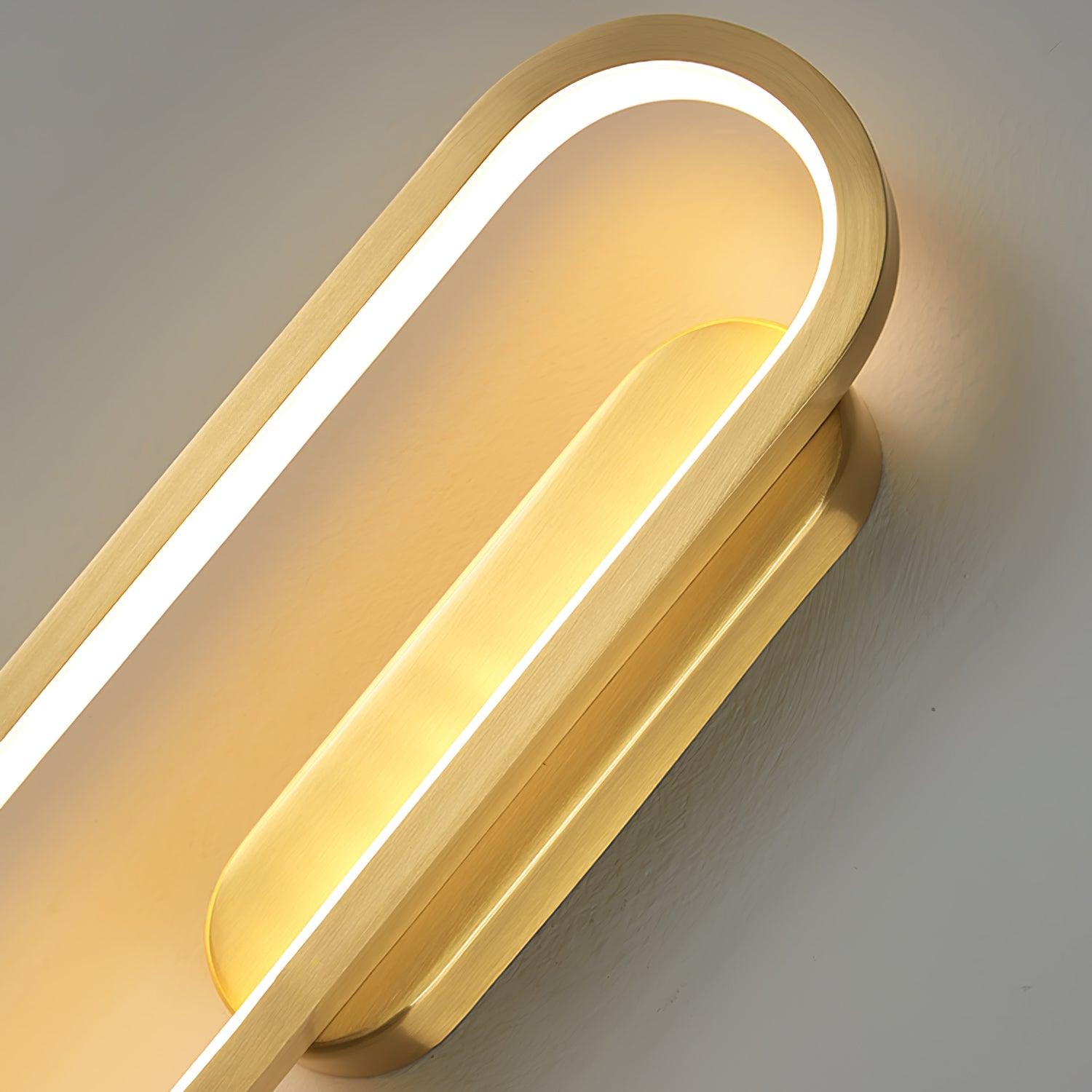 Long Ova Wall Lamp - Modern LED Sconce Lighting for Bedroom, Living Room & Hallway - Energy Efficient Dimmable Wall Light Fixture