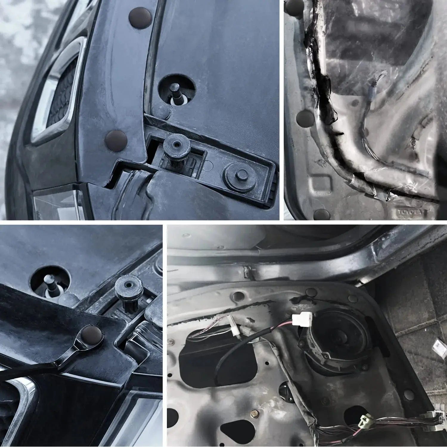 100 Pcs 8mm Hole Bumper Rivet Fender Clips - Compatible with GM 1605396, 1595864, Chrysler 6030441, Ford 388577S - Perfect for Auto Body Repair & Fender Fastening