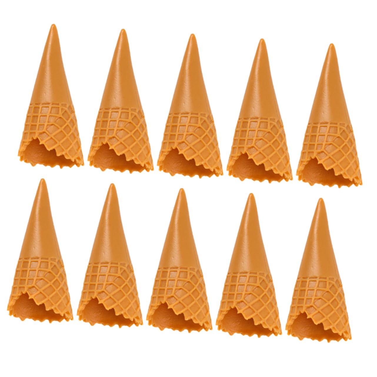 15pcs Miniature Fake Ice Cream Cones for Jewelry Making, DIY Crafts, Dollhouse Decor - Perfect for Party Favors, Photography Props & Kids Play