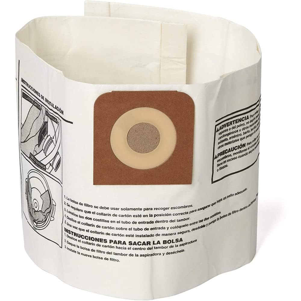 12 Gallon CM Fine Dust Bags - Premium Dust Collection for Woodworking, Sanding & DIY Projects - Ideal for Shop Vacs & Dust Extractors