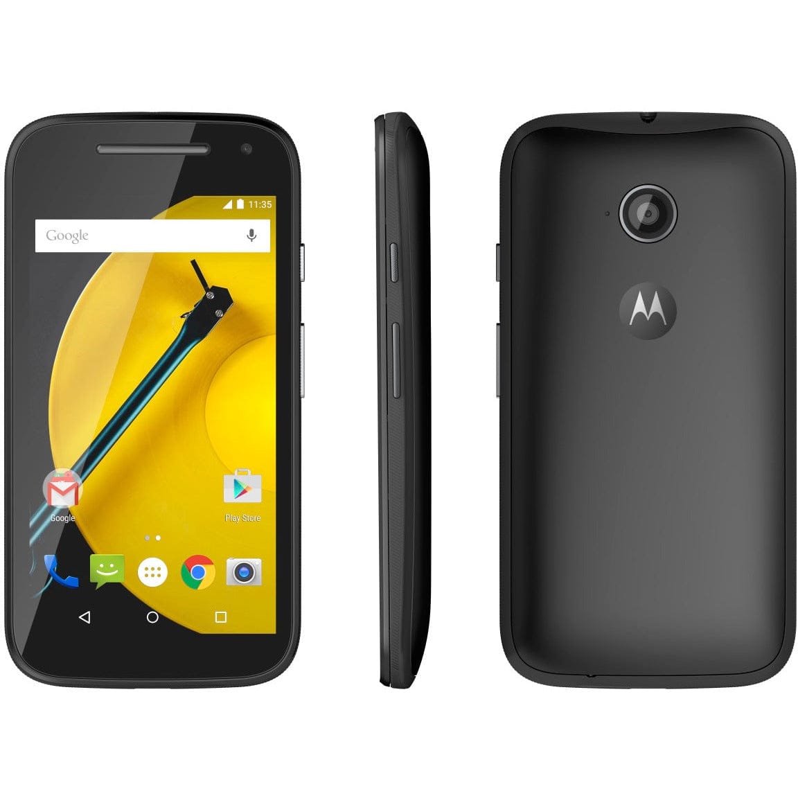 Motorola Moto E 2nd Gen 4G LTE Unlocked Smartphone - 8GB Storage, Black | Perfect for Travel, Business & Everyday Use
