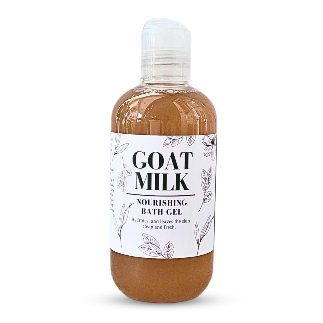 Organic Goat Milk & Coconut Orange Body Wash - Hydrating & Nourishing Shower Gel for Dry & Sensitive Skin - Perfect for Daily Use & Spa Relaxation at Home
