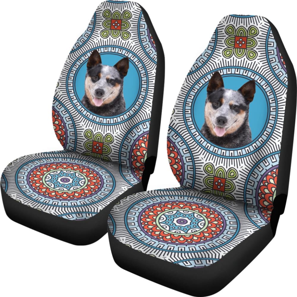 Premium Australian Cattle Dog Print Car Seat Covers for Pet Lovers - Durable & Stylish Protection for Your Vehicle - Perfect for Road Trips & Daily Commutes