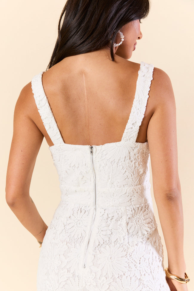 Pure Elegance White Lace Jumpsuit for Women - Summer Wedding Guest Outfit, Beach Party Dress, Romantic Date Night Attire
