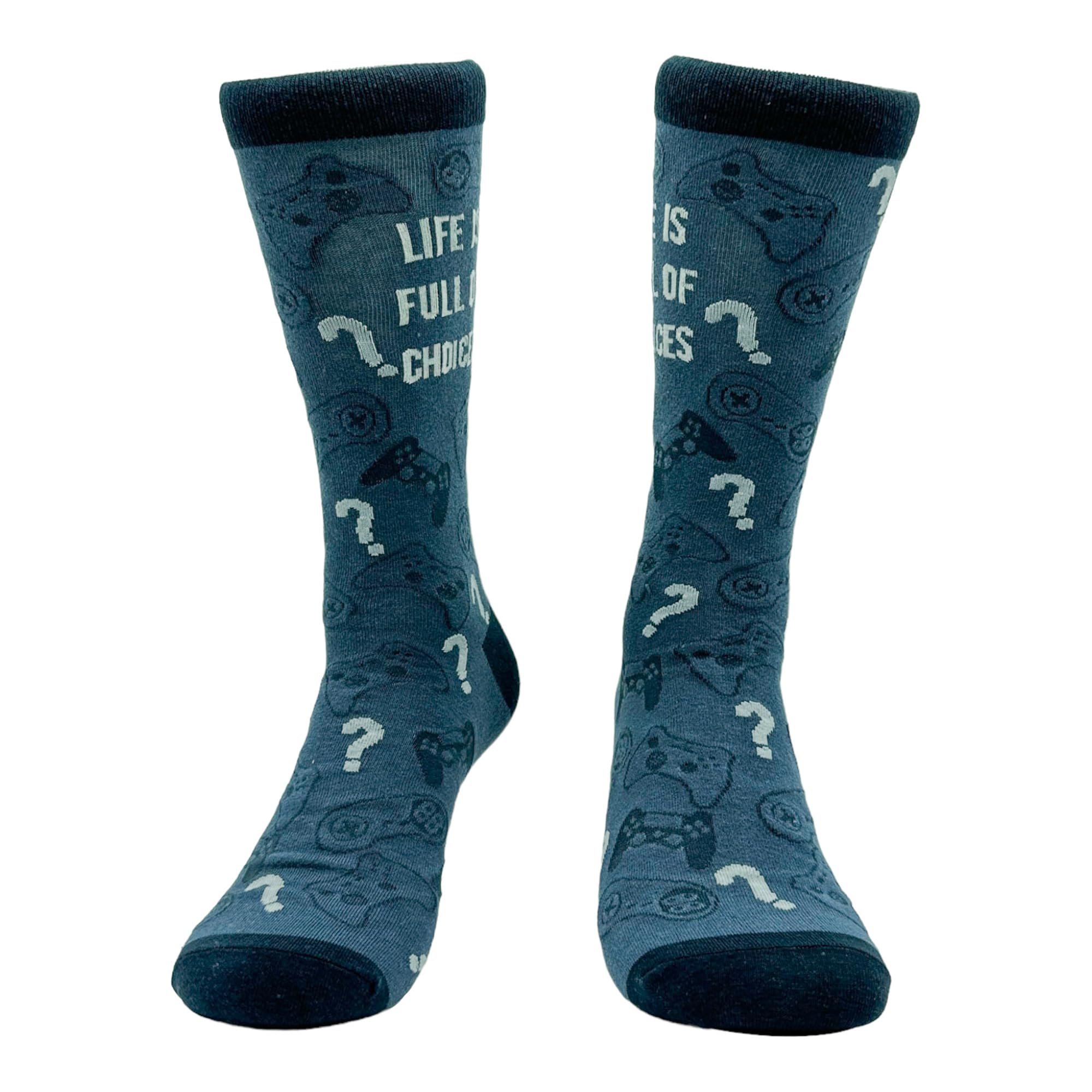 Funny Video Game Socks for Men - Hilarious Gaming Socks with Retro & Modern Designs - Perfect Gift for Gamers, Cosplay, and Everyday Wear
