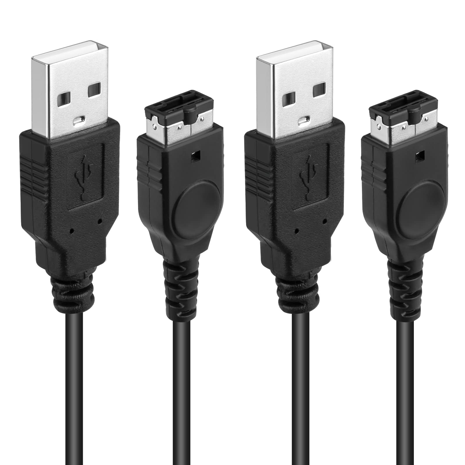 Trenro 2-Pack GBA USB Charger Cable for Nintendo Gameboy Advance SP & DS - Fast Charging Power Cord for Gaming On-The-Go, Travel & Home Use