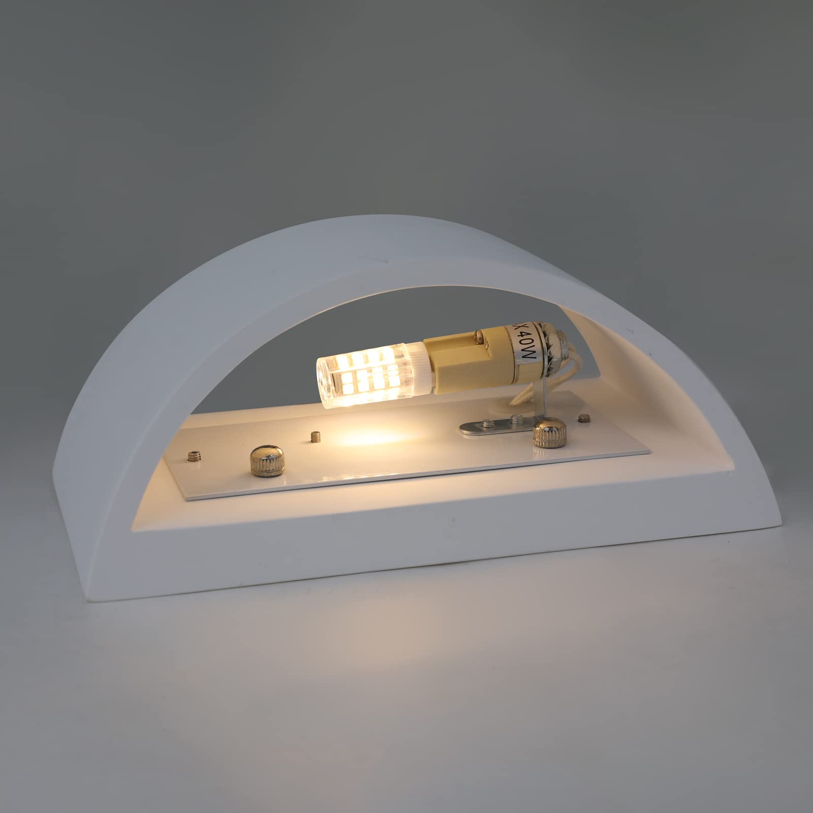 TLGREEN Modern LED Wall Sconce Light - Up & Down Lighting with Warm White G9 Bulb Included - Indoor Plaster Wall Wash Lamp for Living Room, Hallway, Staircase - Perfect for Ambient & Accent Lighting in Bedrooms & Entryways