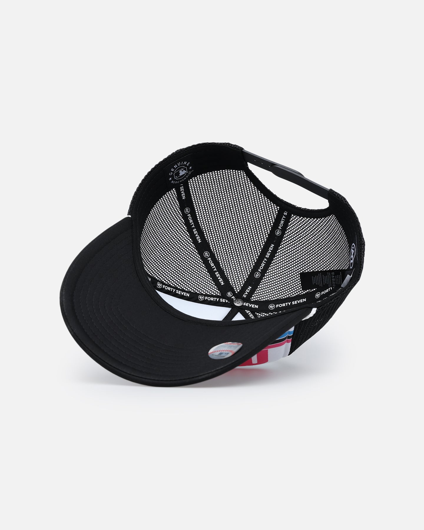 47 Brand Miami Marlins '47 Region Foam Trucker Snapback Black Hat - Adjustable Snapback Cap for Baseball Fans, Streetwear & Casual Outfits