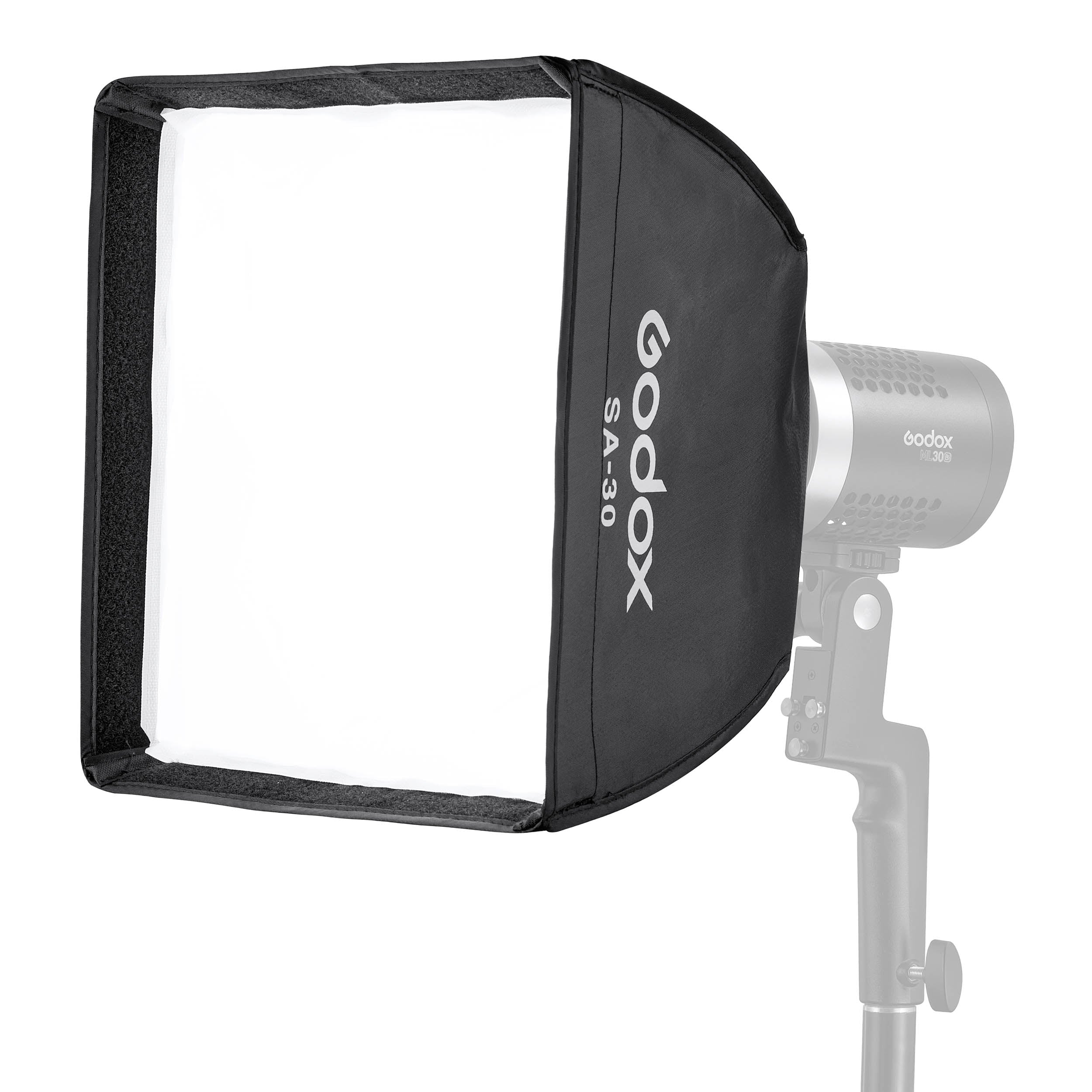 Godox ML SF3030 30x30cm Rectangle Softbox for Studio Photography - Perfect for Portraits, Product Shots & YouTube Lighting