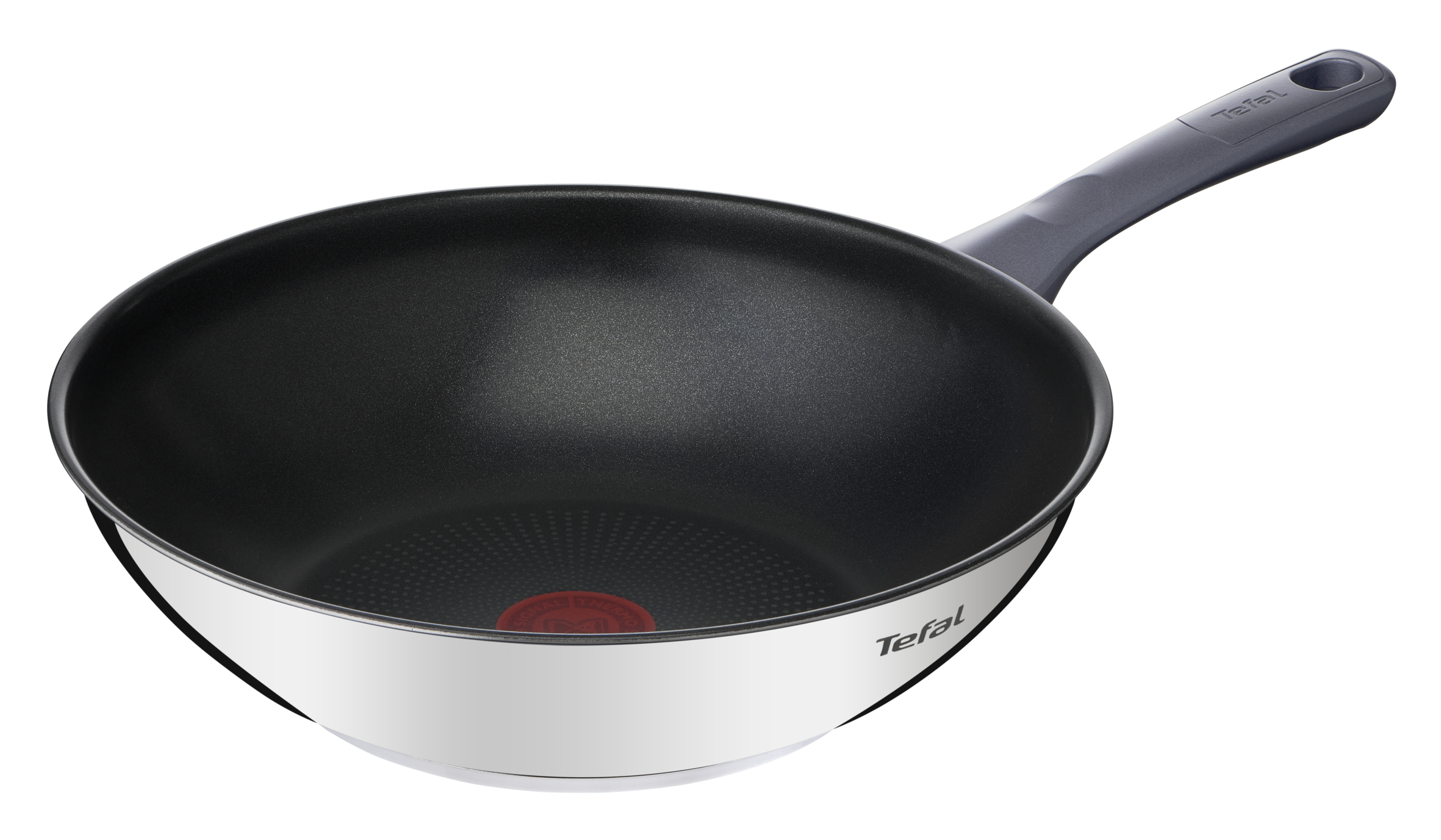 Tefal Daily Cook 28cm Stainless Steel Induction Non-Stick Wok with Lid - Perfect for Stir-Frying, Sautéing & Asian Cooking