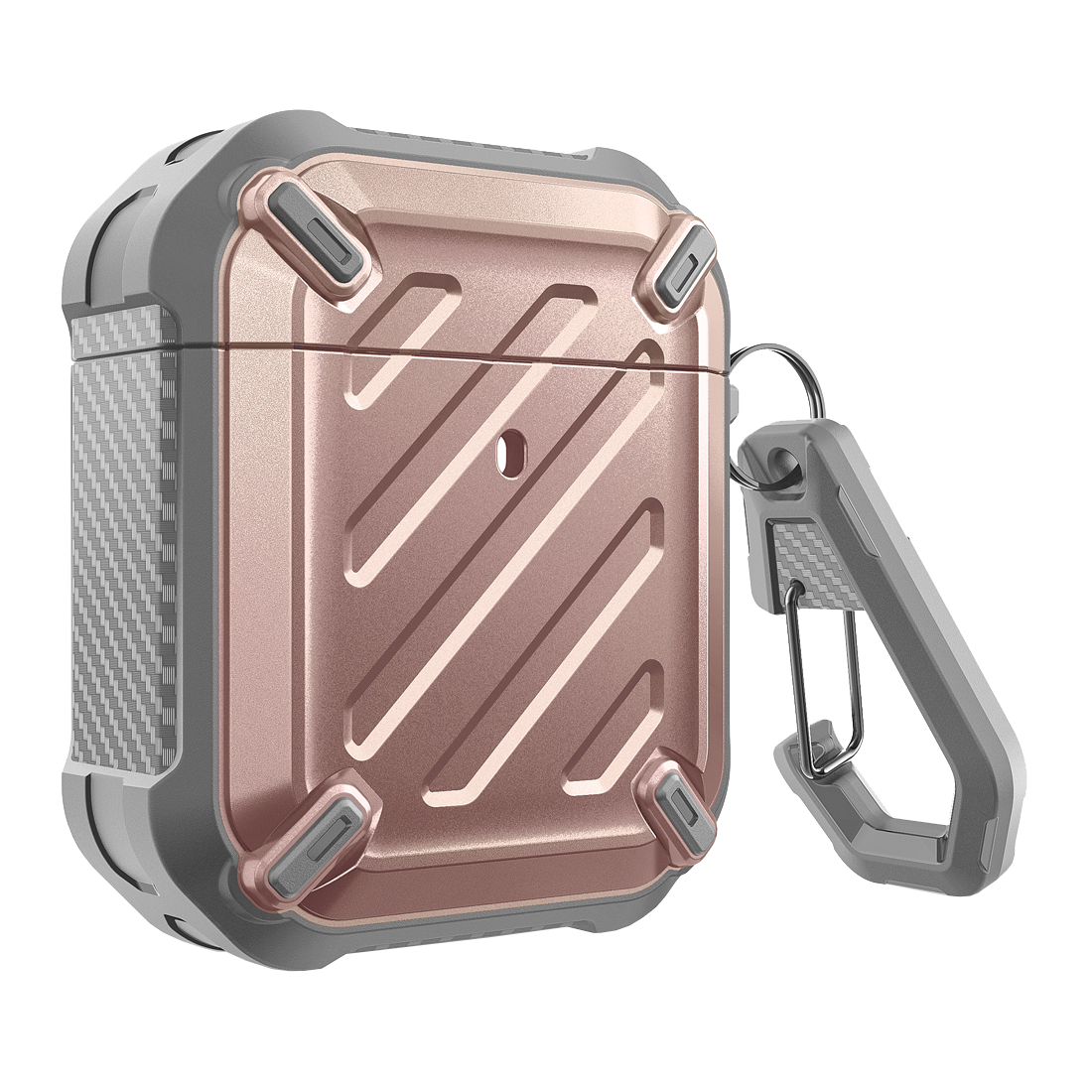 Apple AirPods 1 & 2 Unicorn Beetle Pro Rugged Case - Shockproof Protective Cover with Built-in Screen Protector, Rose Gold - Perfect for Outdoor Activities, Travel & Gym Use