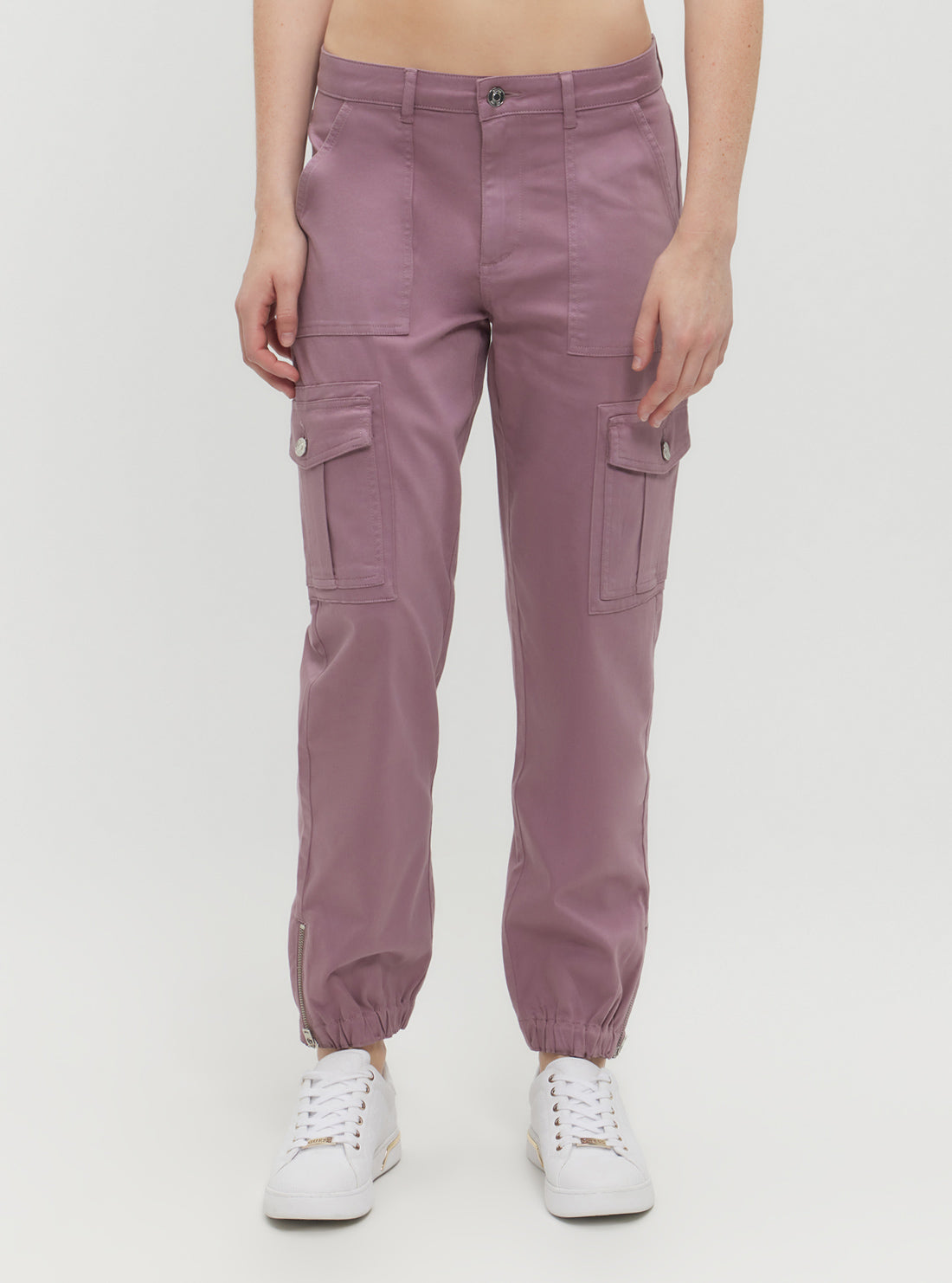 Lavender Juno Cargo Pants for Women - Stylish & Comfortable Casual Trousers with Multiple Pockets | Perfect for Hiking, Travel & Everyday Wear