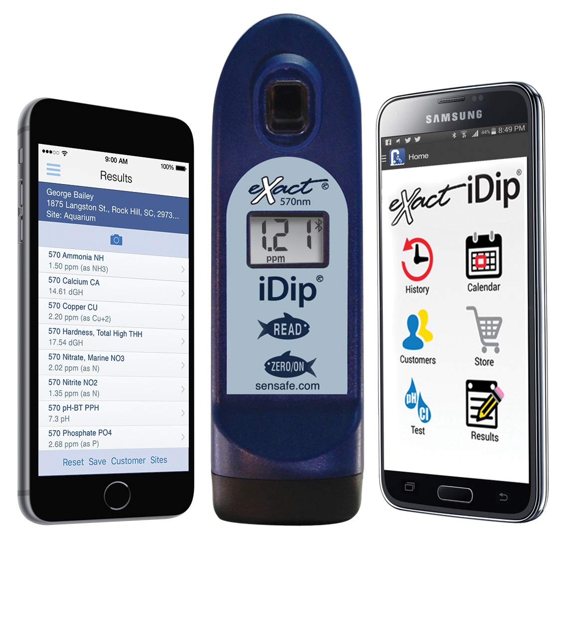**Industrial Test Systems ITS Exact iDip 570 Bluetooth Waterproof Water Test Kit for Marine Aquarium, Coral & Aquaculture | 7-Parameter Water Quality Testing | Ideal for Saltwater Tanks, Reef Keeping & Fish Farms**