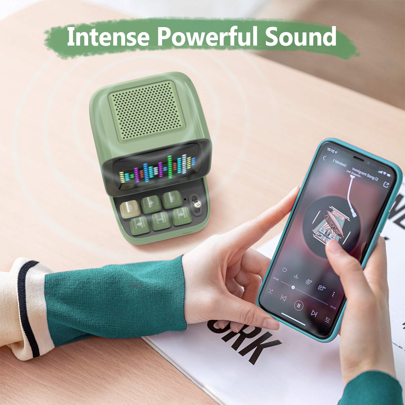Divoom Ditoo Retro Pixel Bluetooth Speaker - 16x16 LED Screen, App Control for Gaming & Decor
