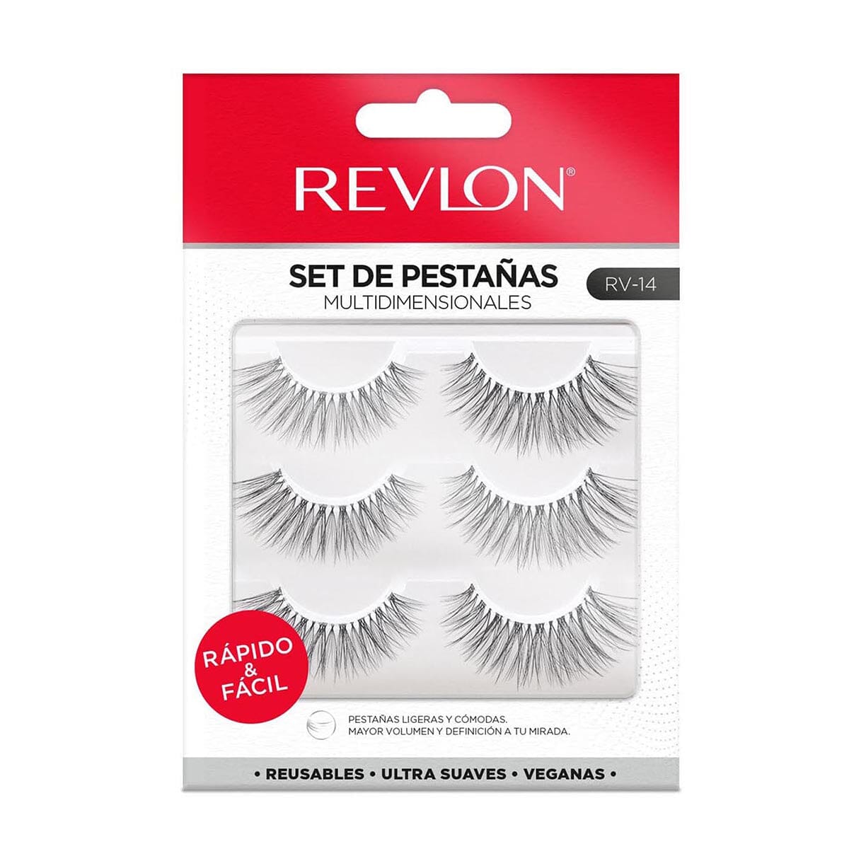 Revlon Eyelashes - 3 Pairs, Style #2 | Natural Look for Everyday Wear & Special Occasions | False Lashes for Volume & Length