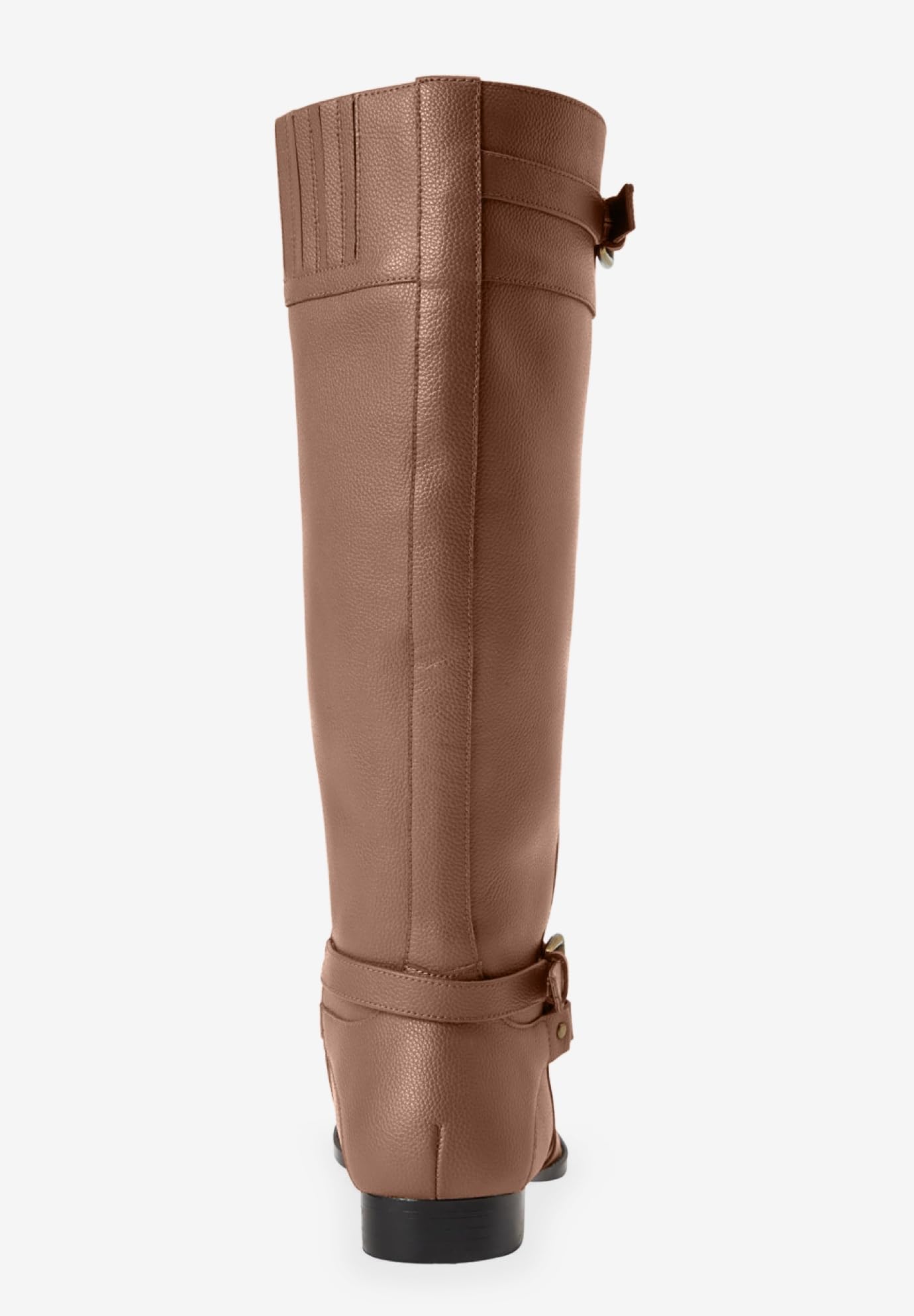 Comfortview Women's Wide Width Leather Boots - The Janis Wide Calf Boots for Comfort & Style | Perfect for Work, Casual Wear & Outdoor Activities